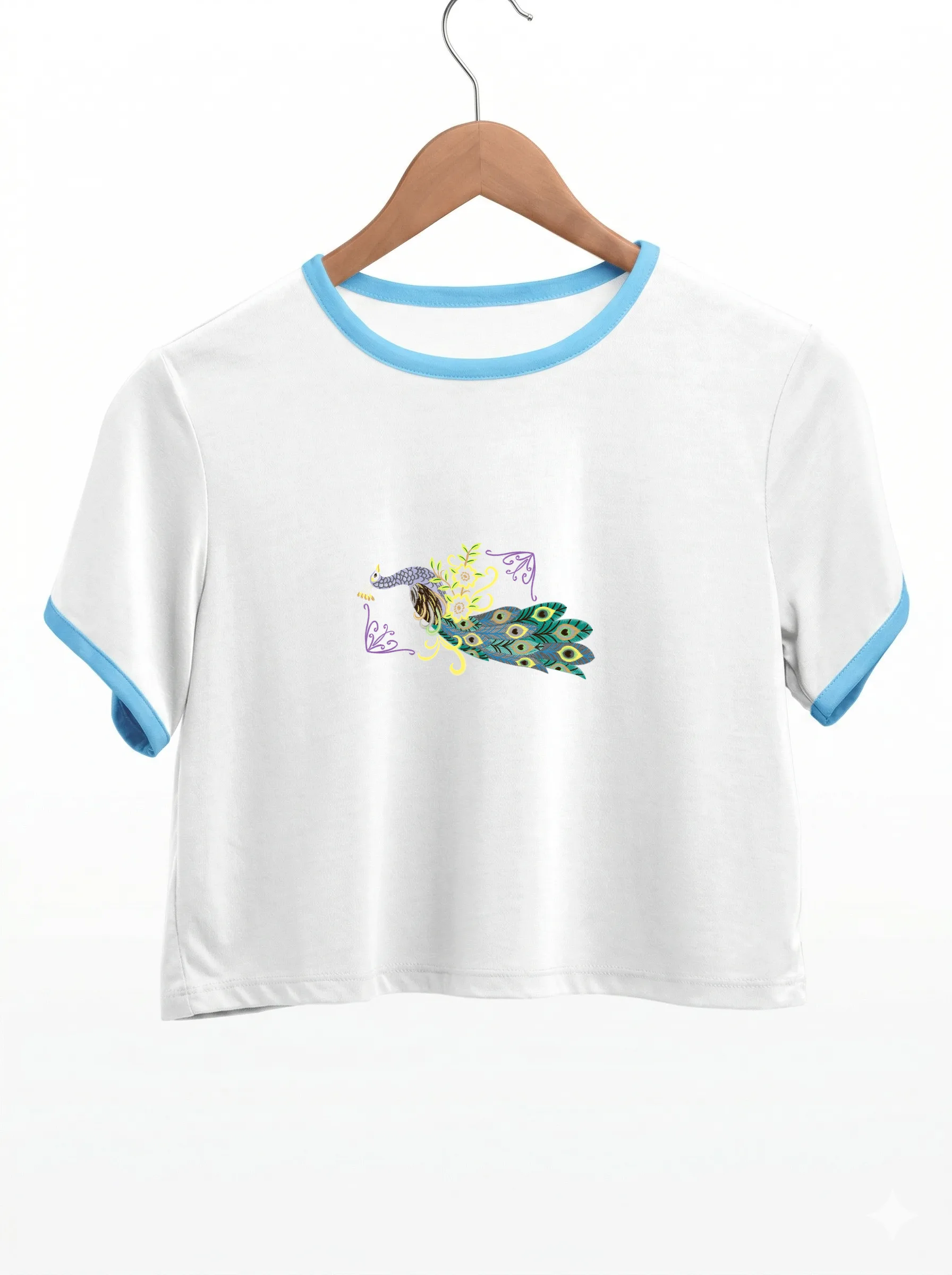 Роскошный павлин с цветами (миниатюра 9)