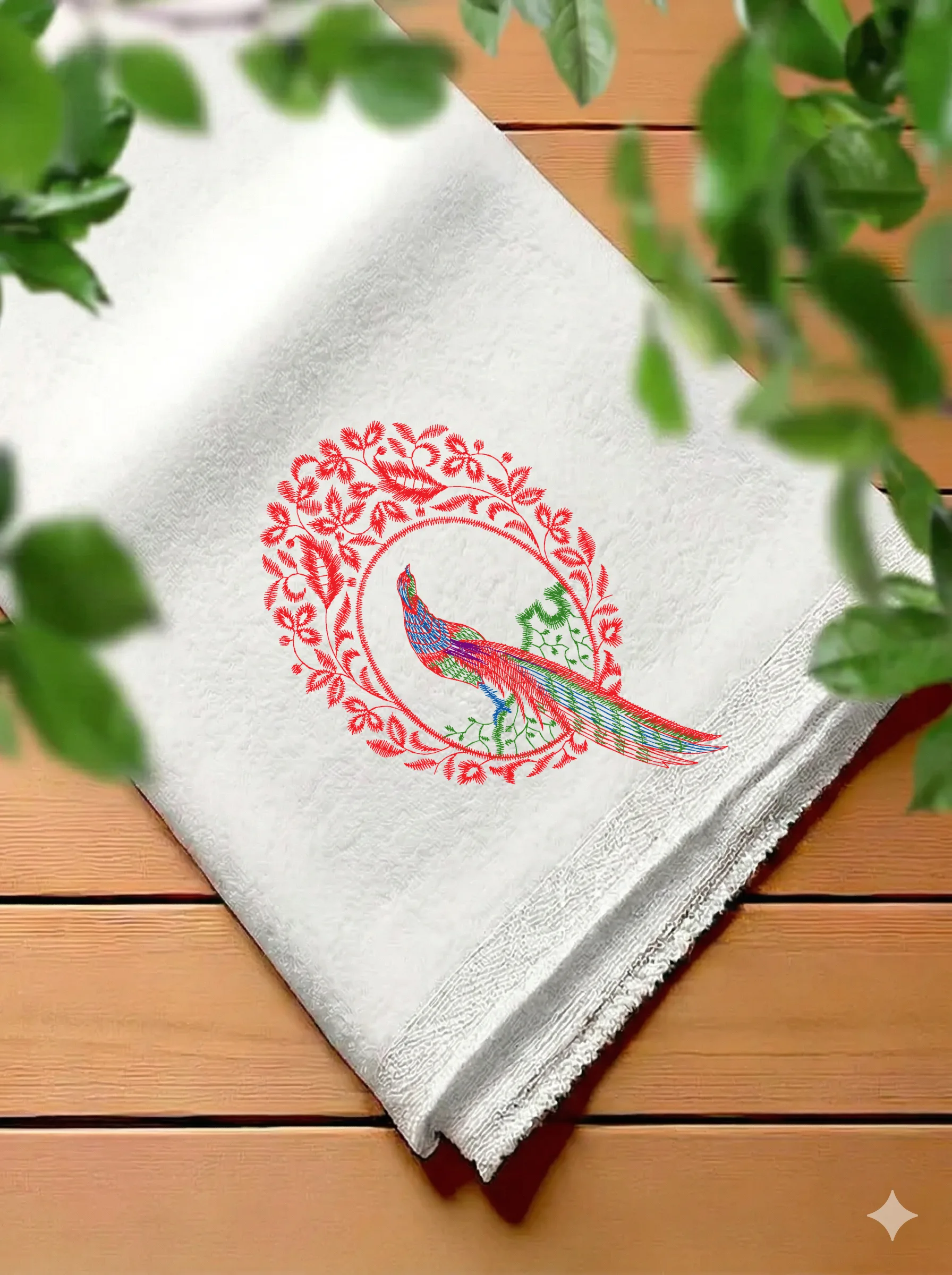 Райская птица в венке (миниатюра 7)