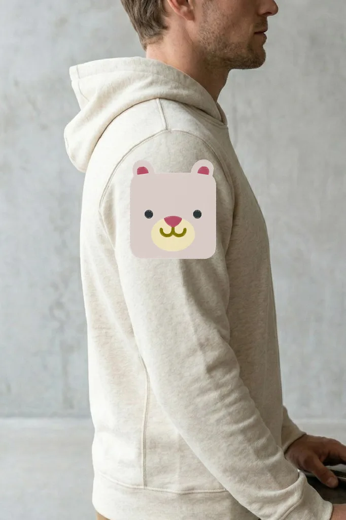 04 Square Bear Stitched 3 Inch (миниатюра 3)