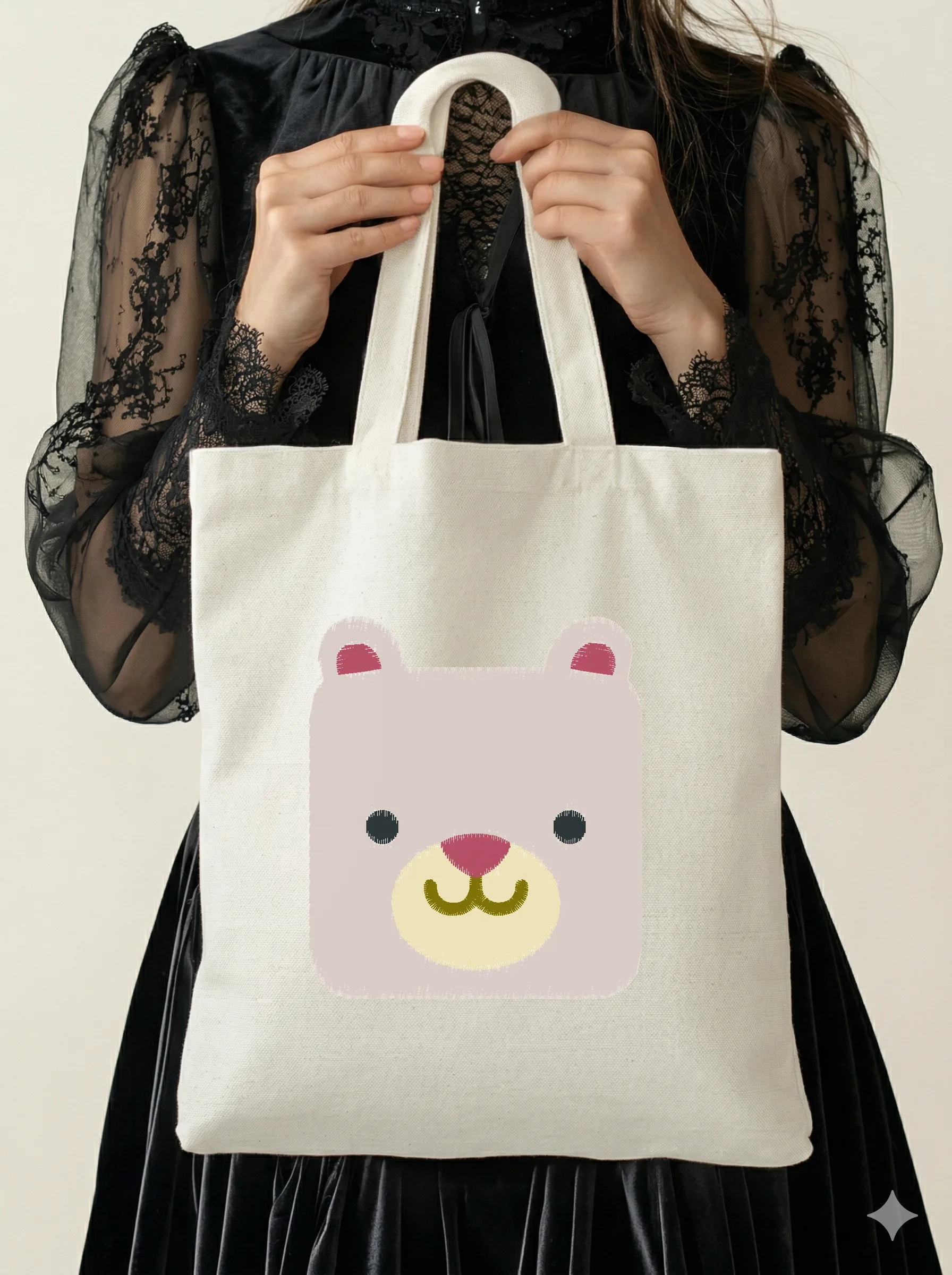 04 Square Bear Stitched 3 Inch (миниатюра 5)