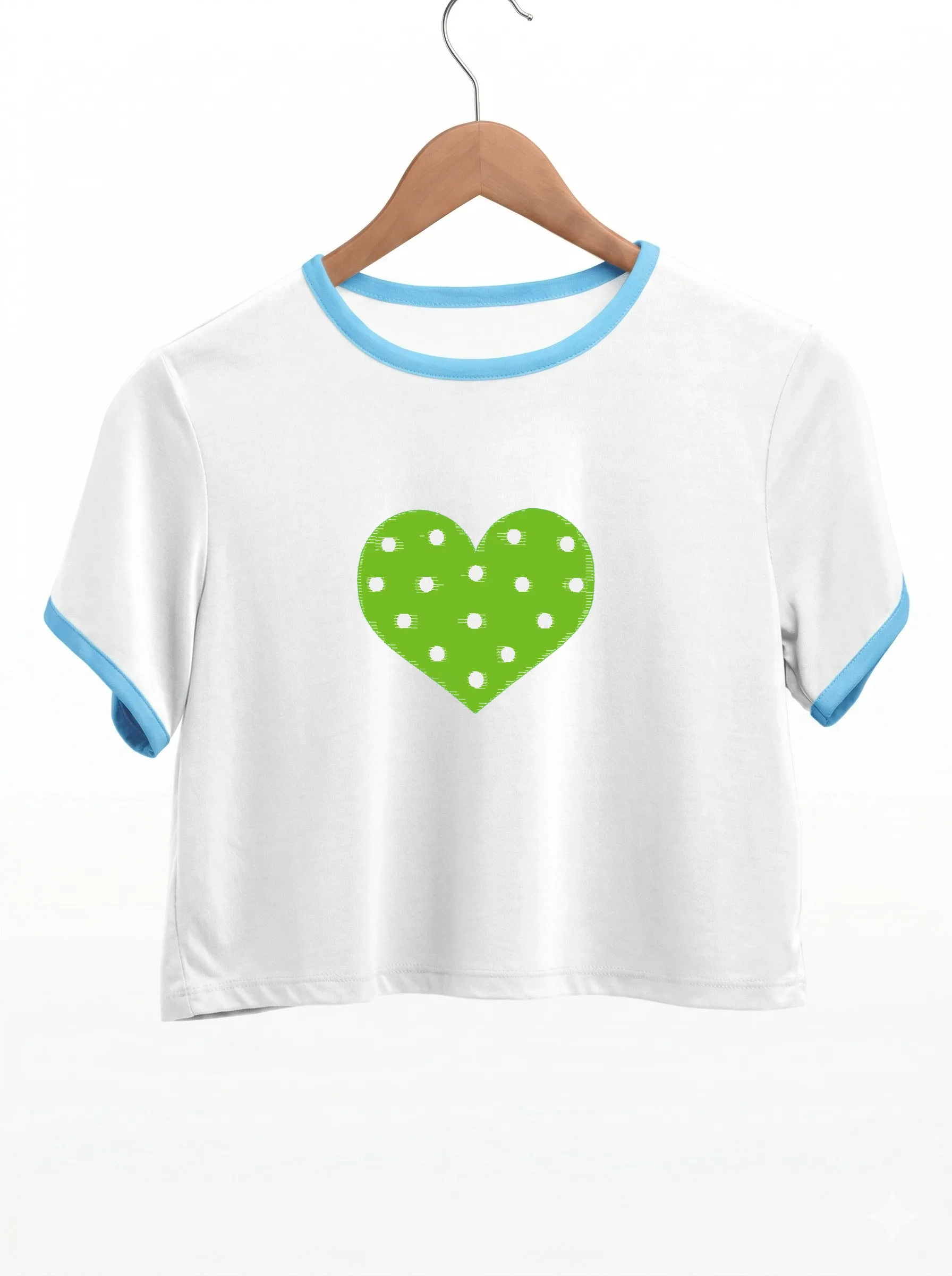Зелёное сердце в горошек (миниатюра 9)
