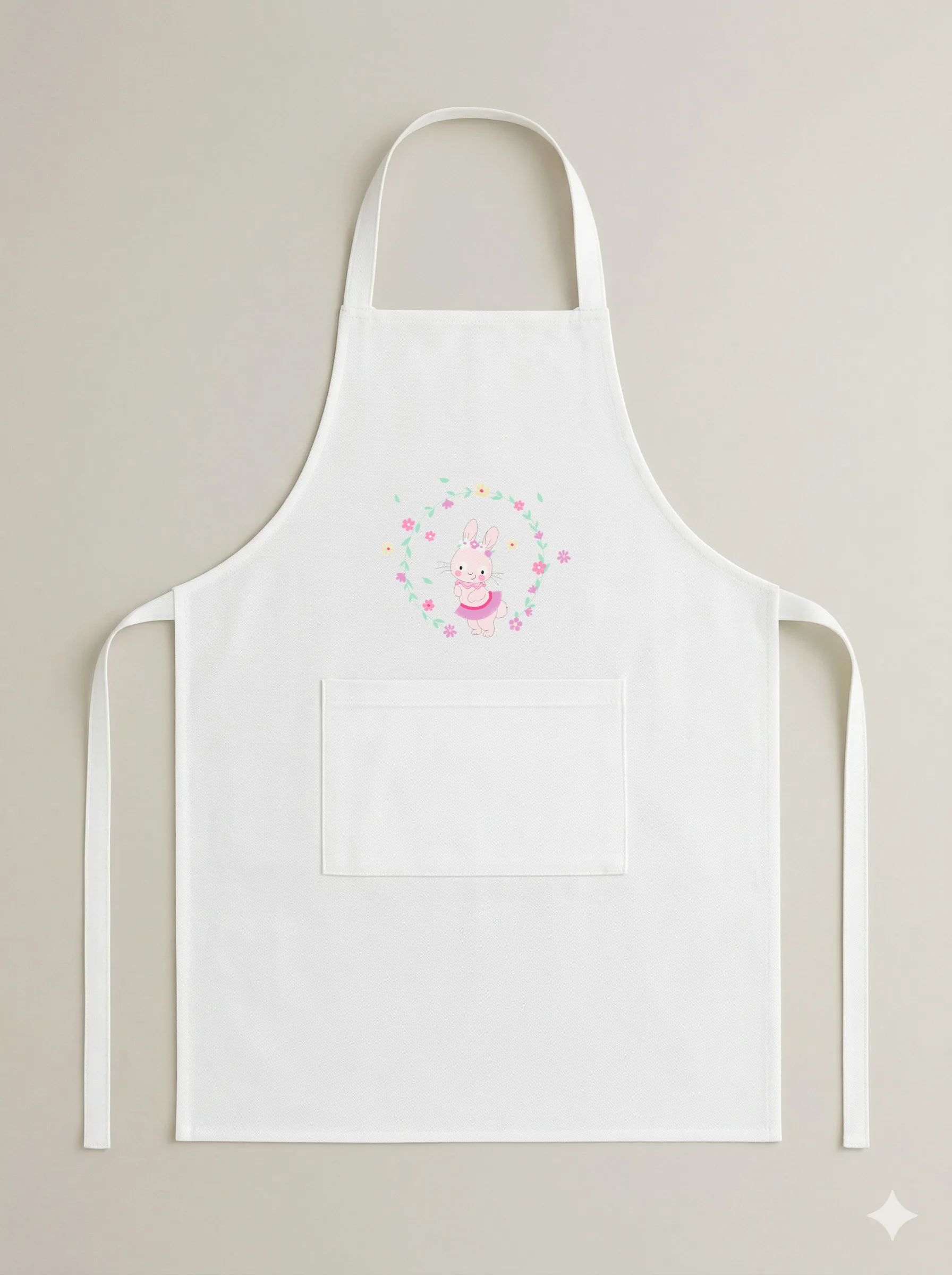 Зайка в цветочном венке (миниатюра 6)