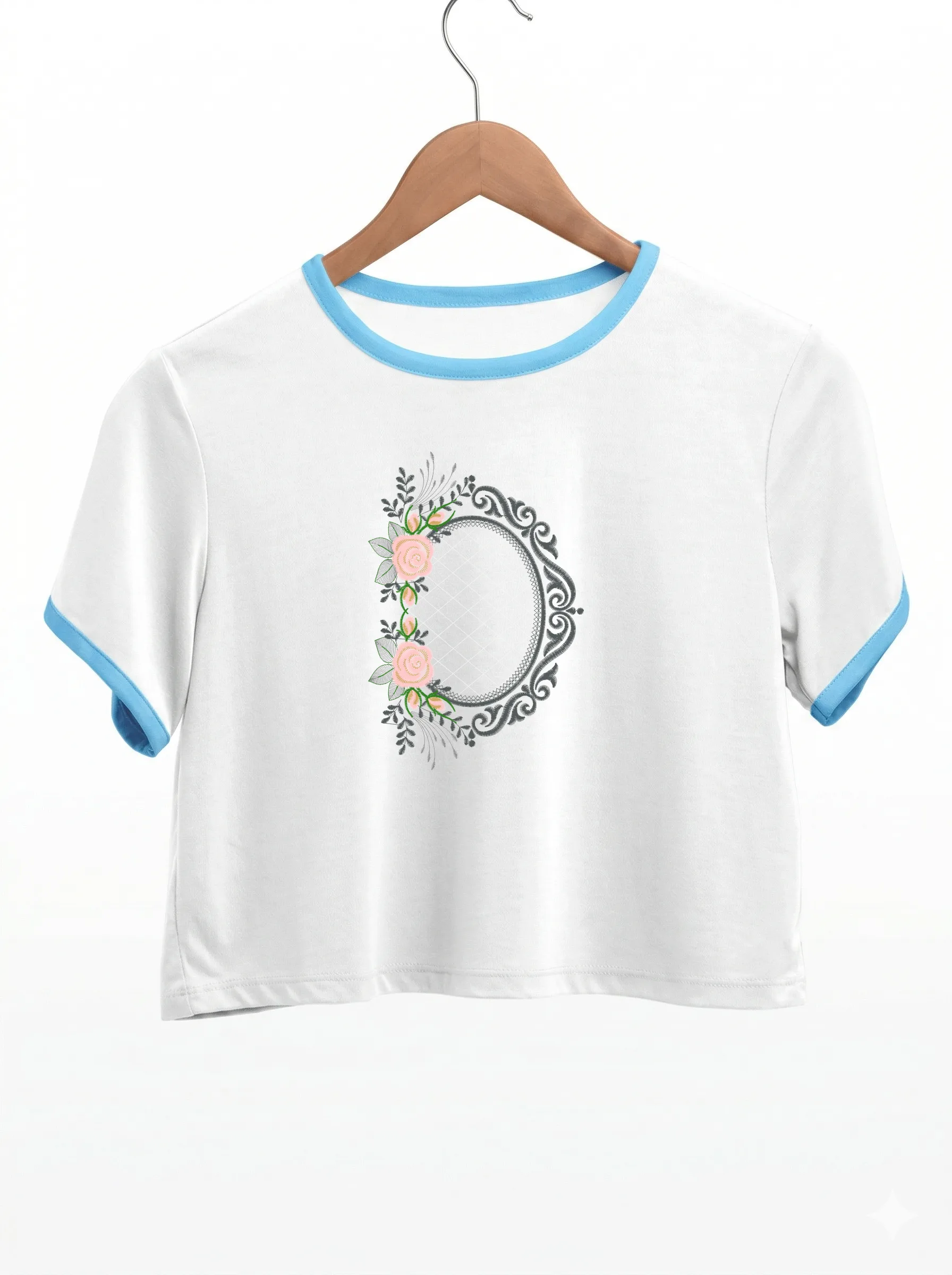 Овальная рамка с розами (миниатюра 9)
