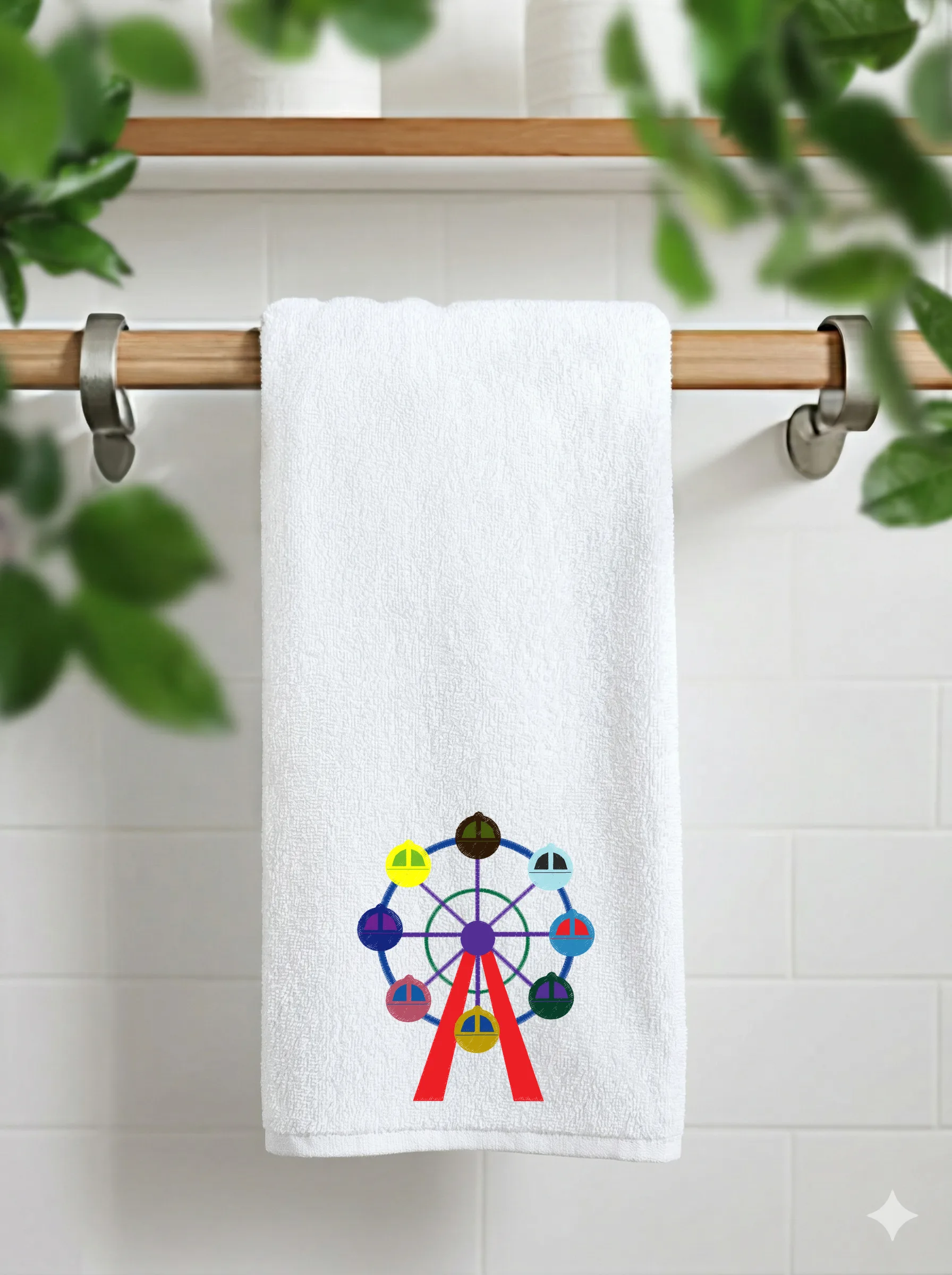 Красочное колесо обозрения (миниатюра 11)