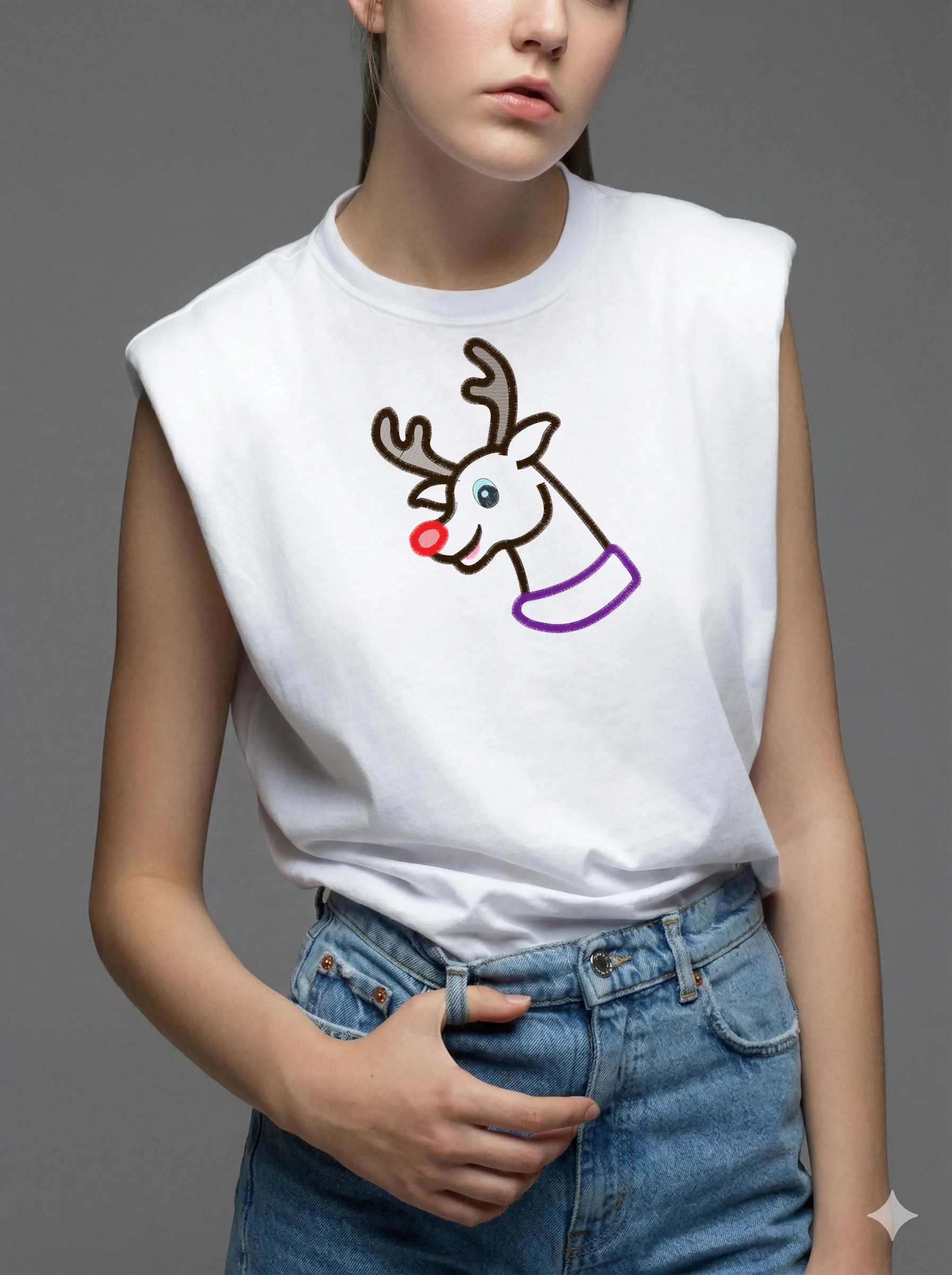 Новогодний олень Рудольф (миниатюра 8)
