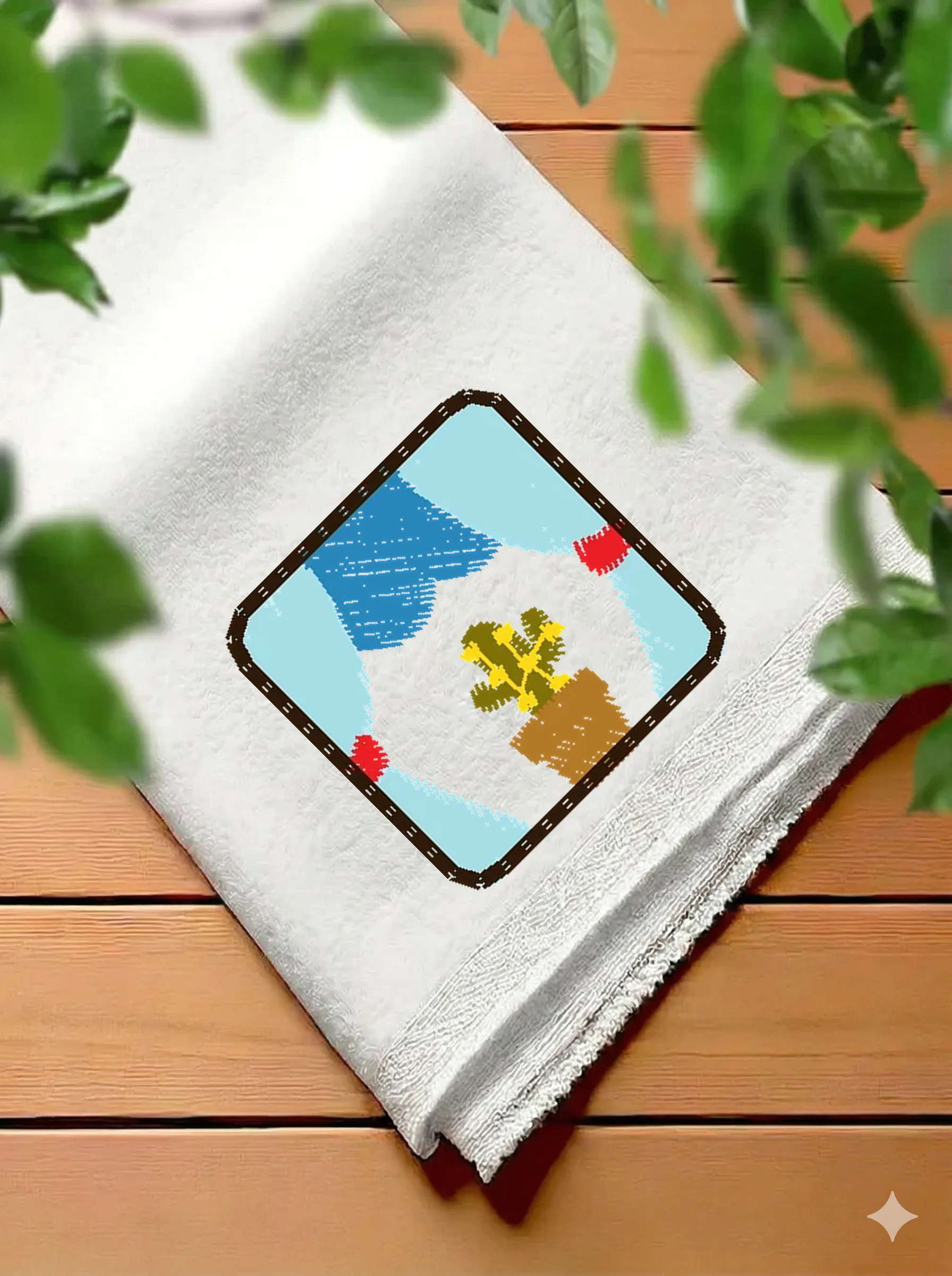 Цветущий кактус в горшке (миниатюра 7)