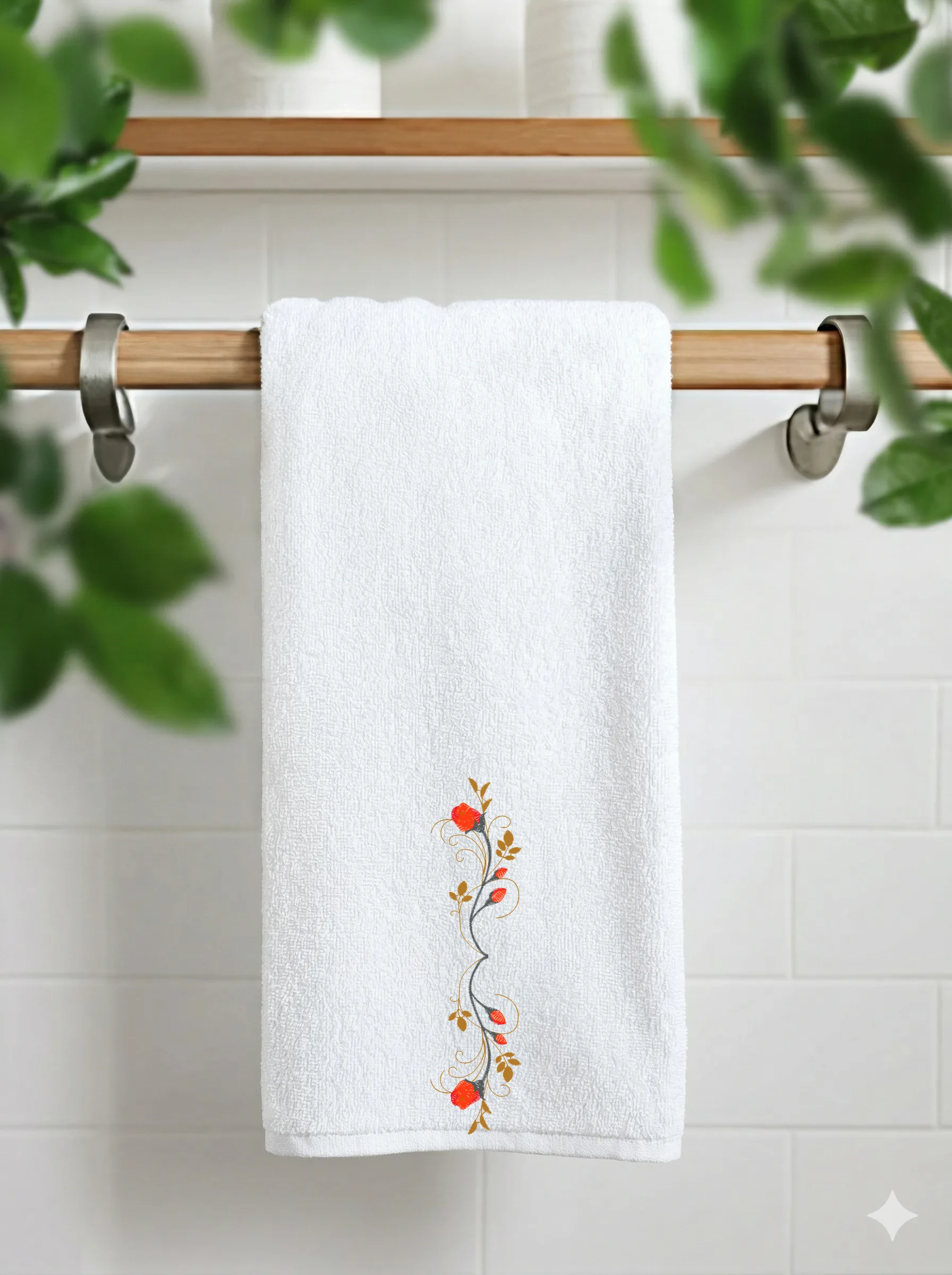 Вертикальный орнамент с розами (миниатюра 11)