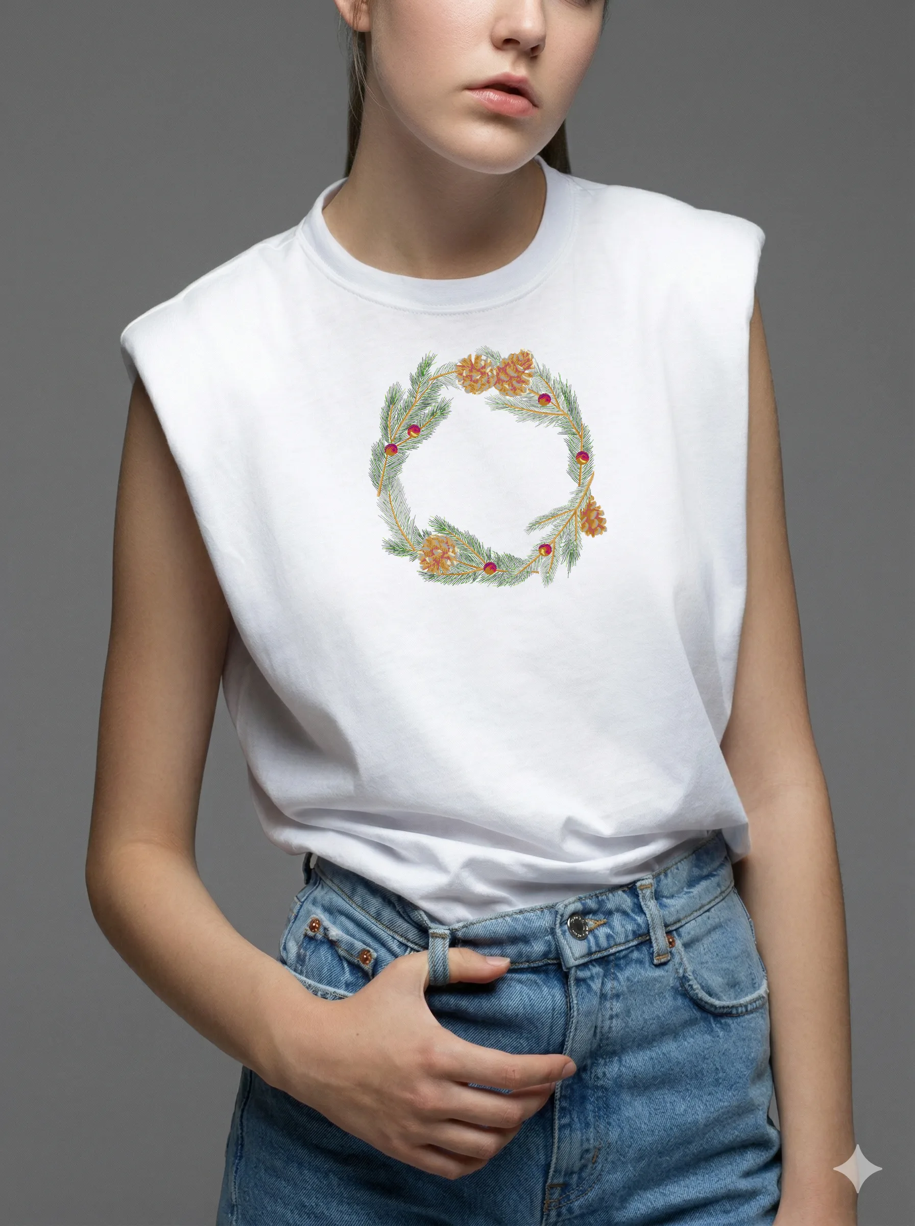 Еловый венок с шишками (миниатюра 8)