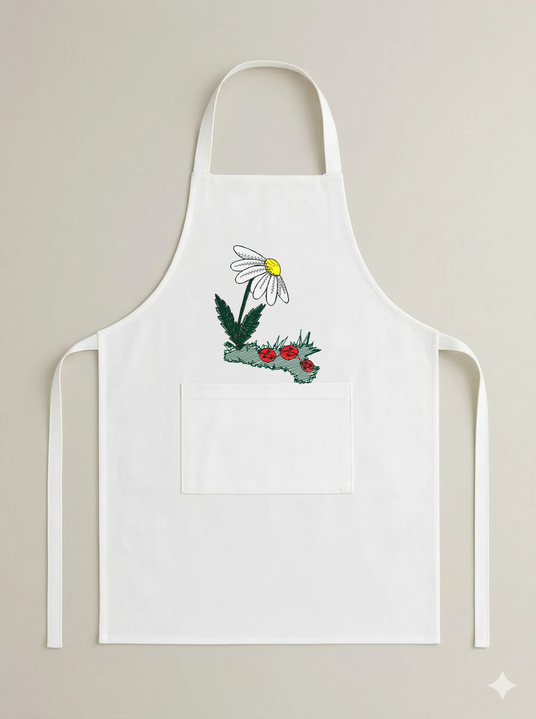Ромашка с божьими коровками (миниатюра 6)