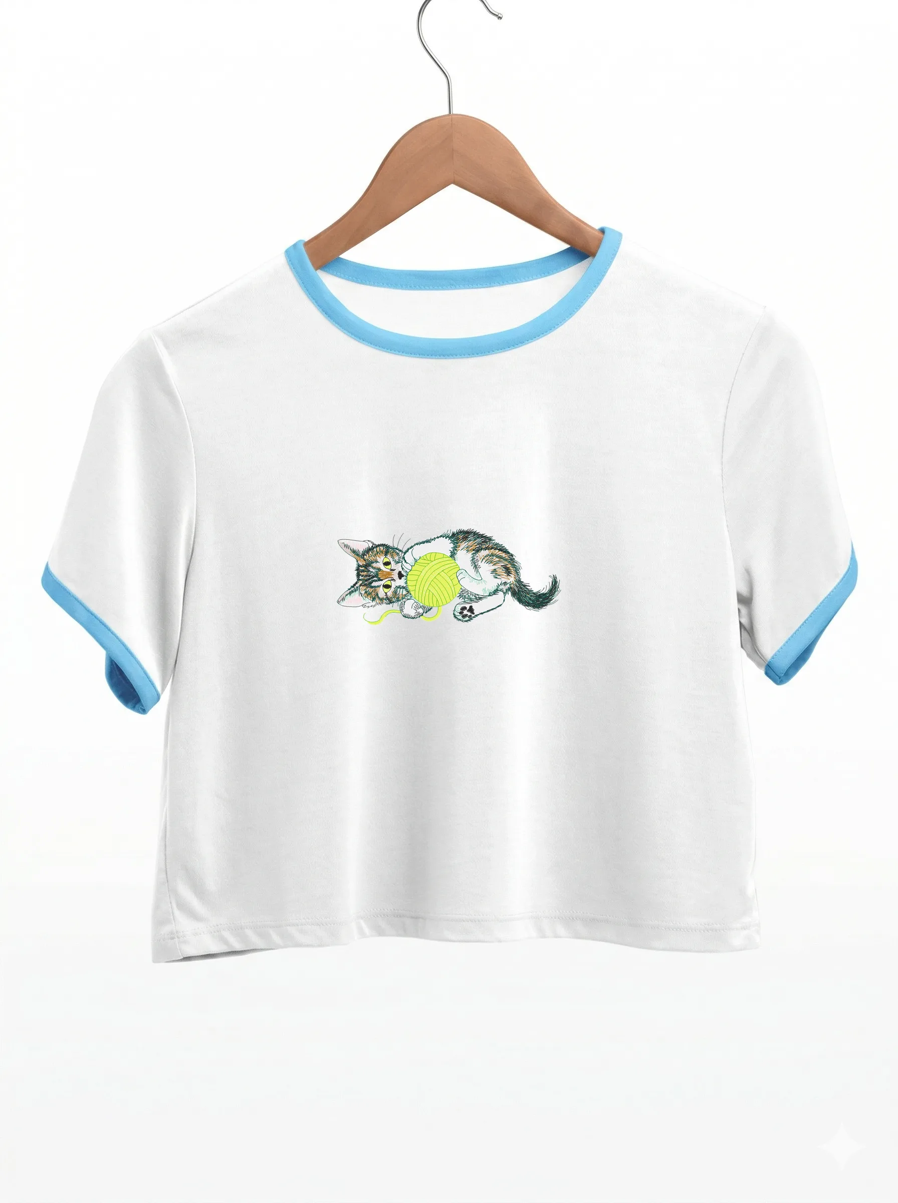 Игривый котенок с клубочком (миниатюра 9)