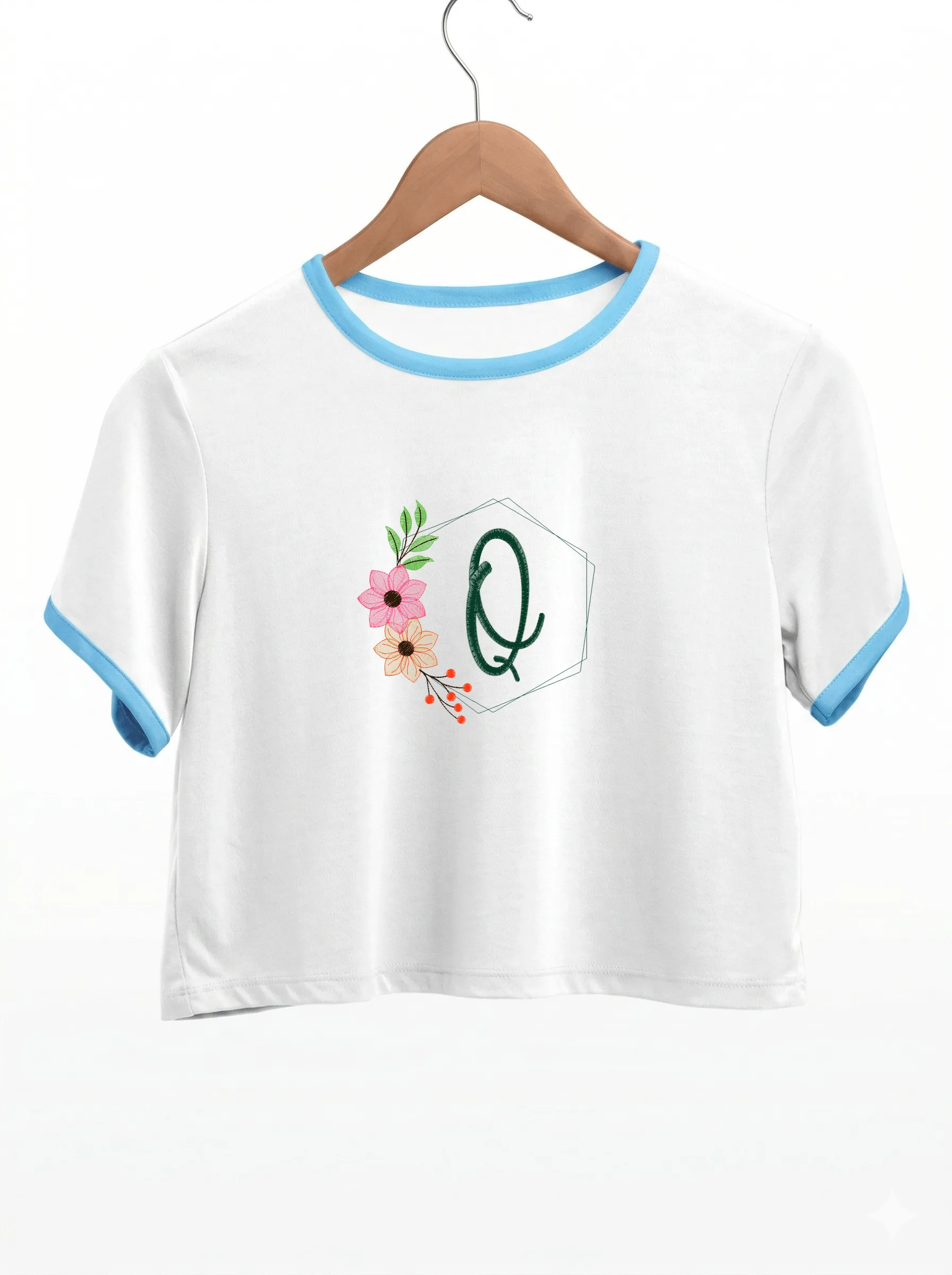 Цветочная монограмма Q (миниатюра 9)