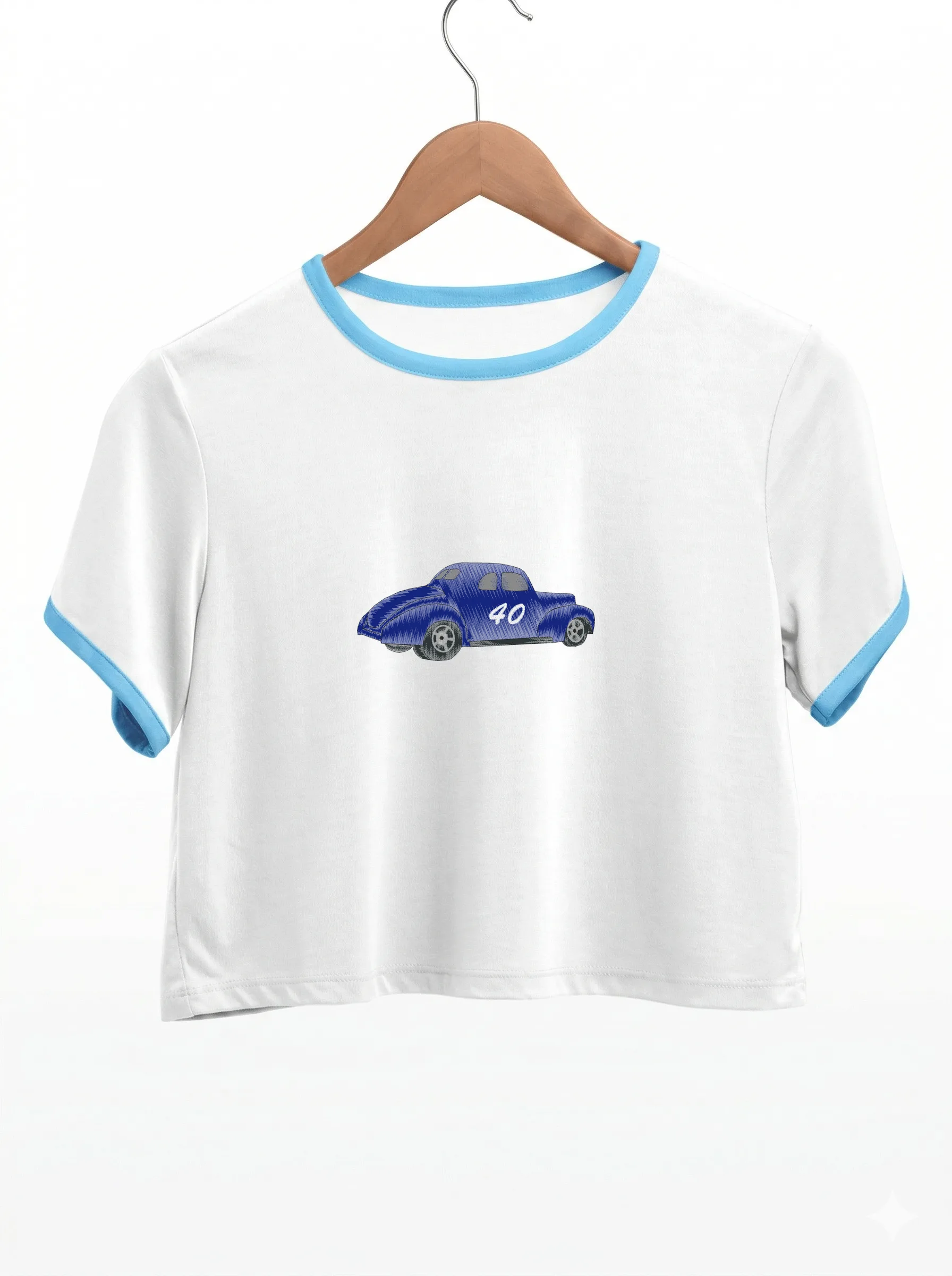 Синий гоночный автомобиль (миниатюра 9)
