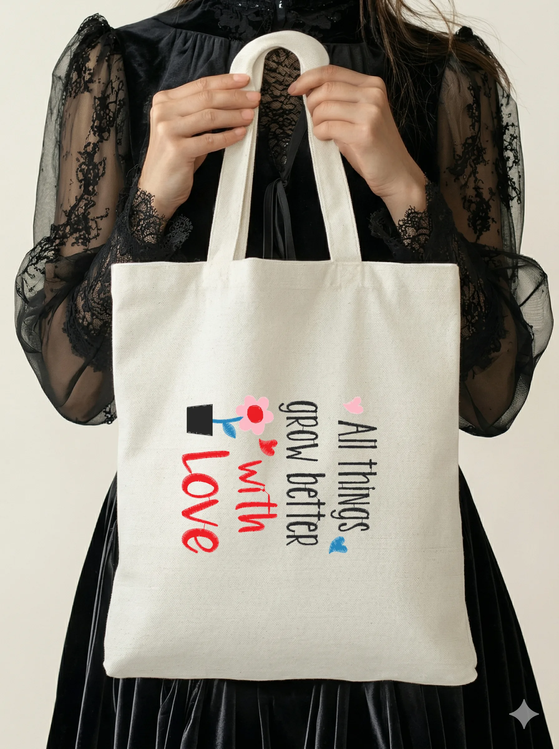 All Things Grow Better With Love Stitched 4 Inch (миниатюра 5)