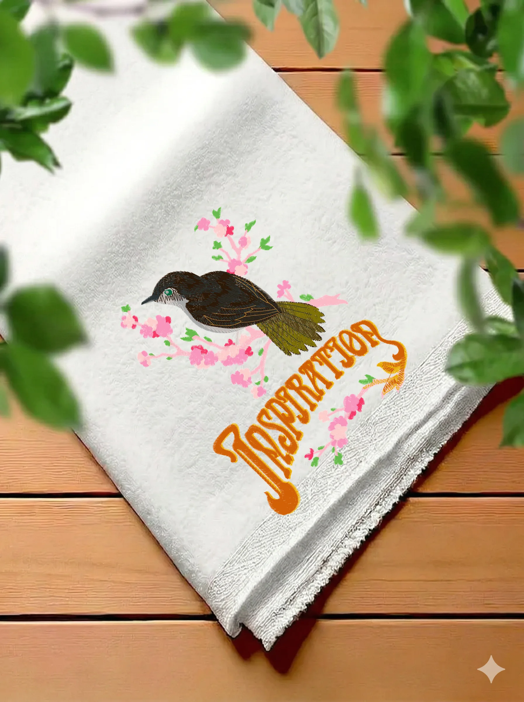 Птица на цветущей ветке (миниатюра 7)