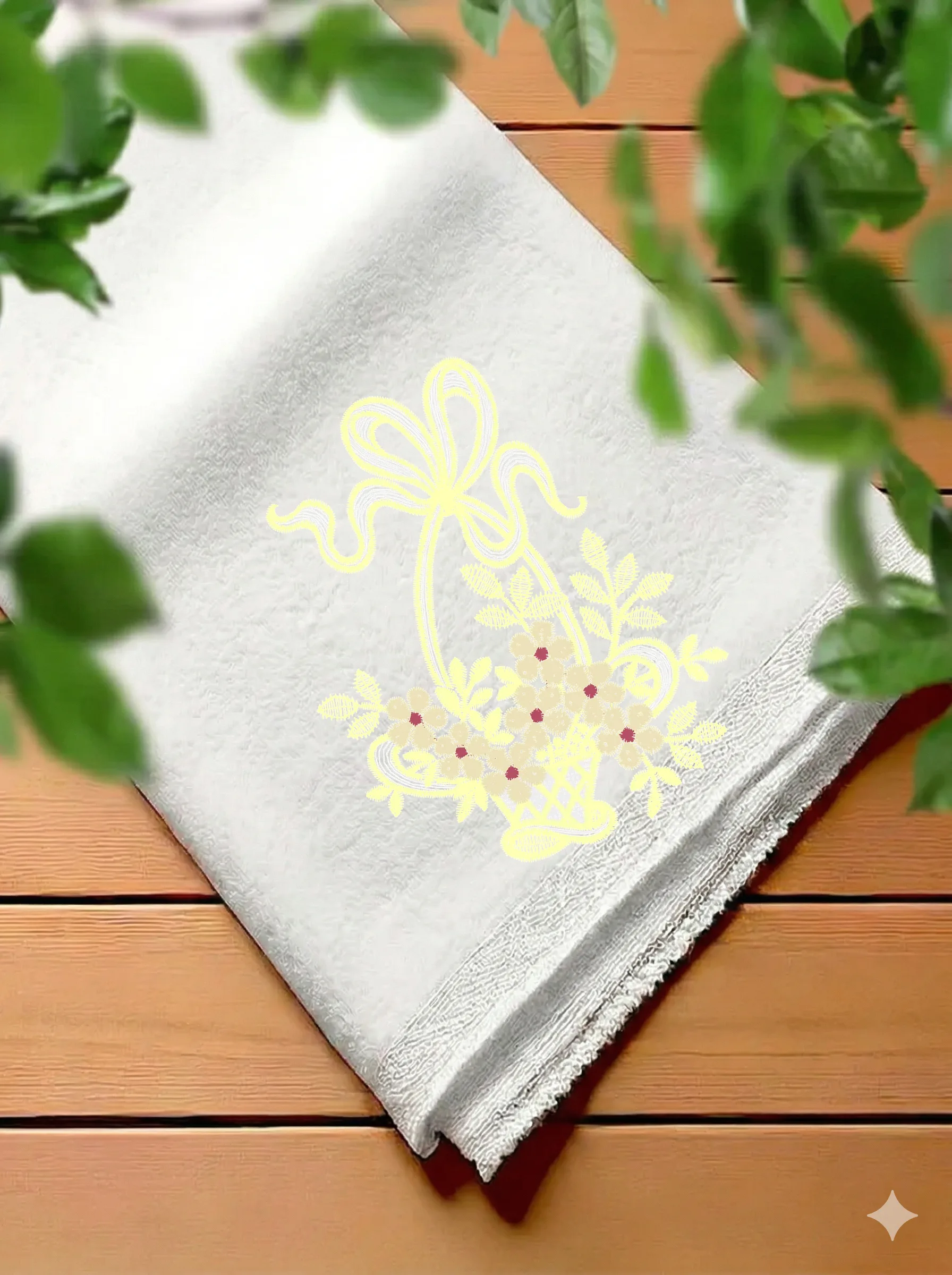 Корзина с нежными цветами (миниатюра 7)