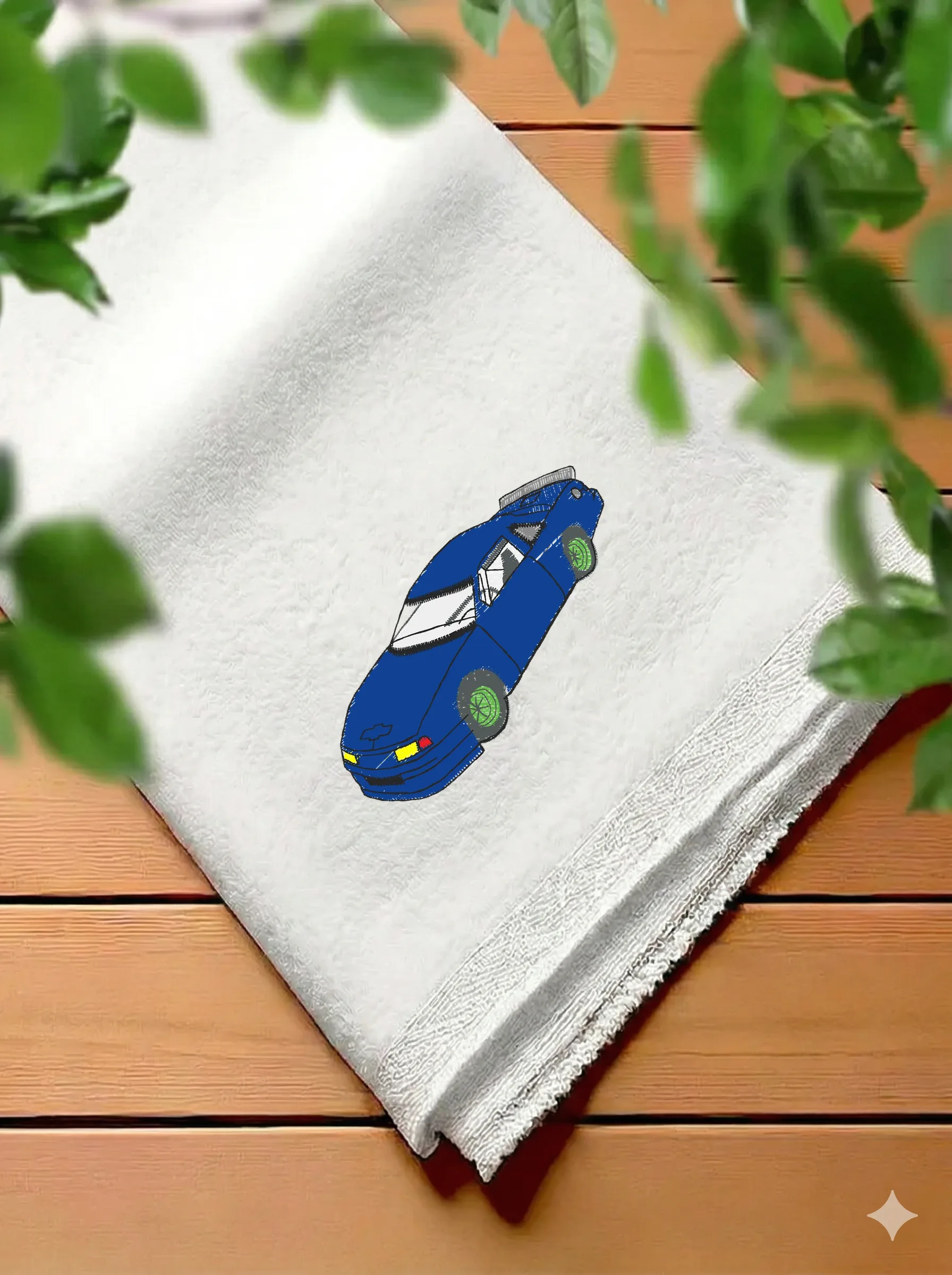 Синий спортивный автомобиль (миниатюра 7)