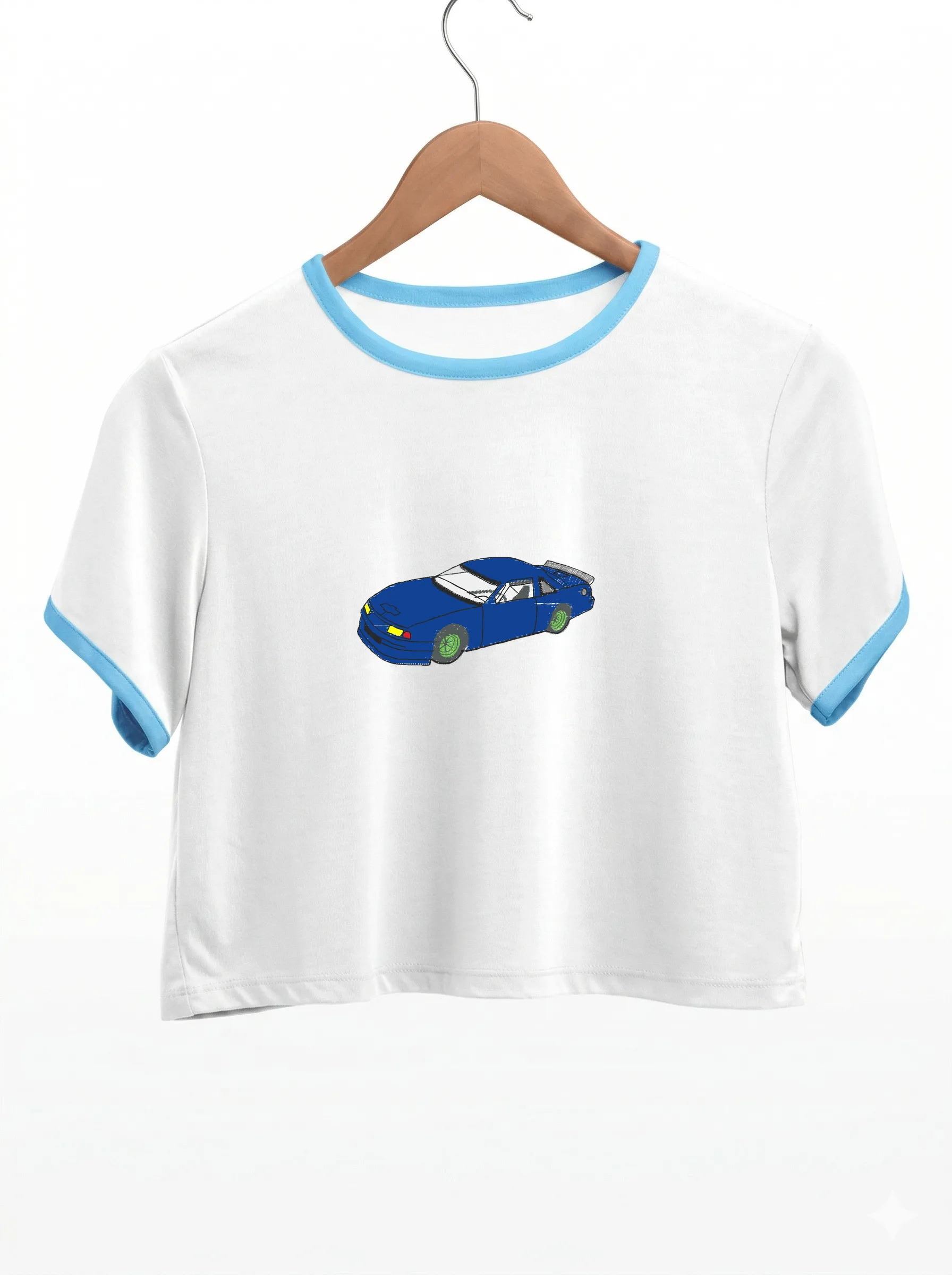 Синий спортивный автомобиль (миниатюра 9)