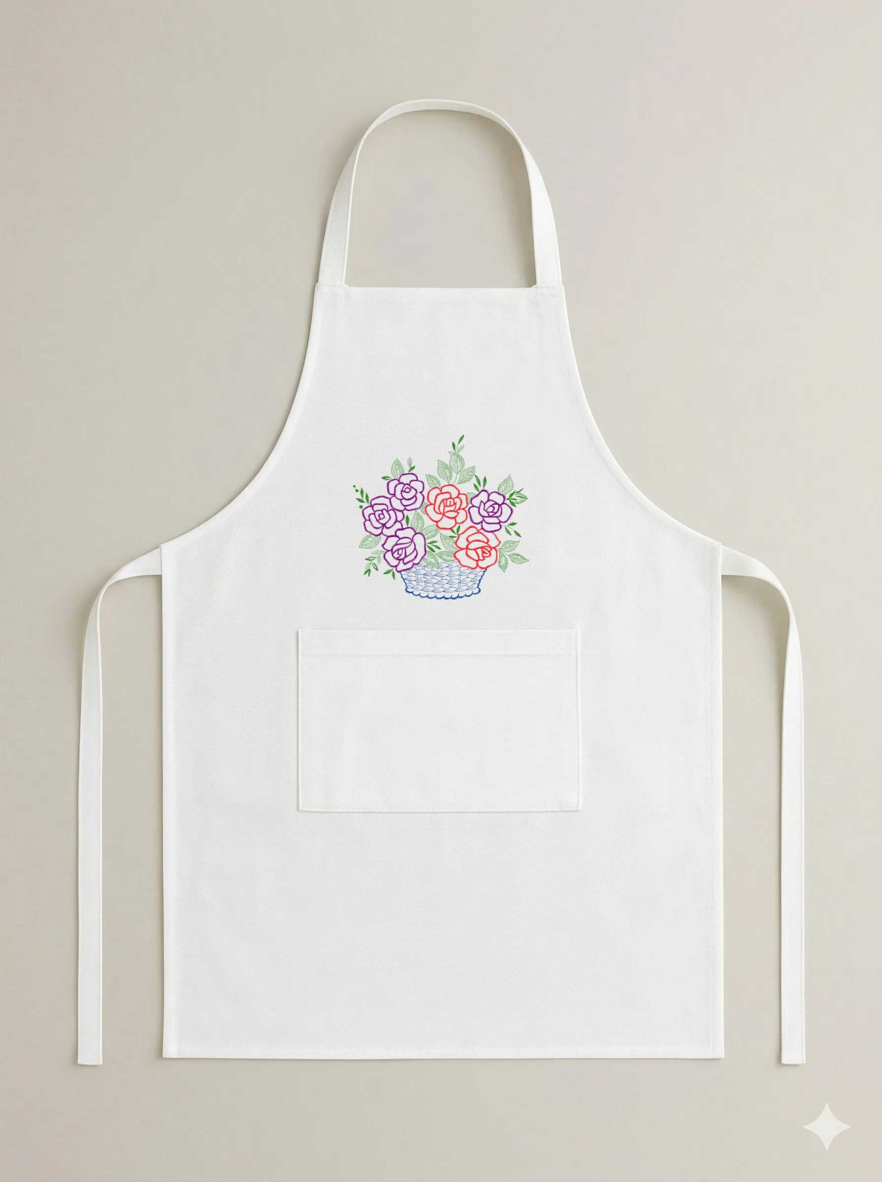 Корзина с розами (миниатюра 6)