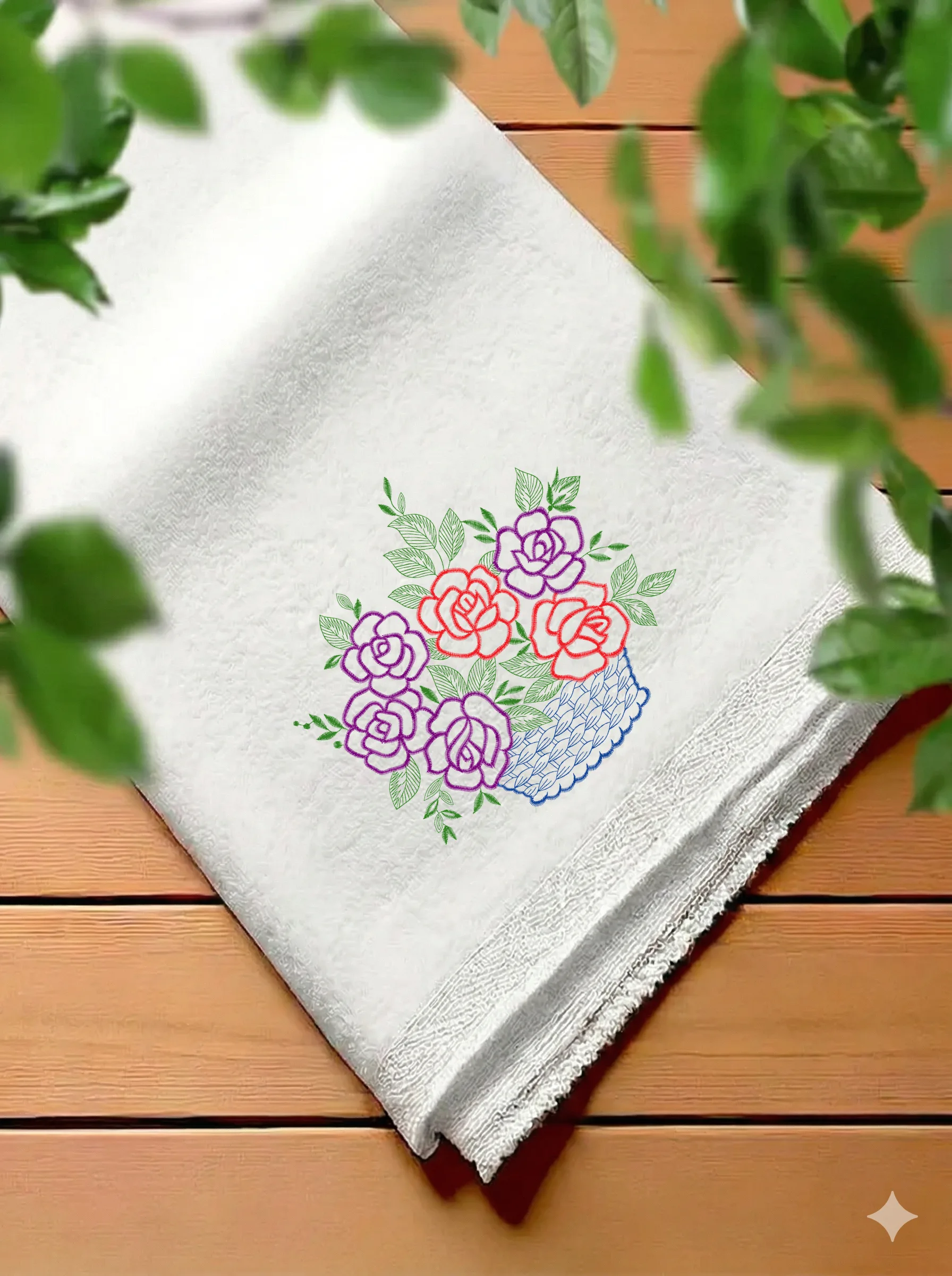 Корзина с розами (миниатюра 7)