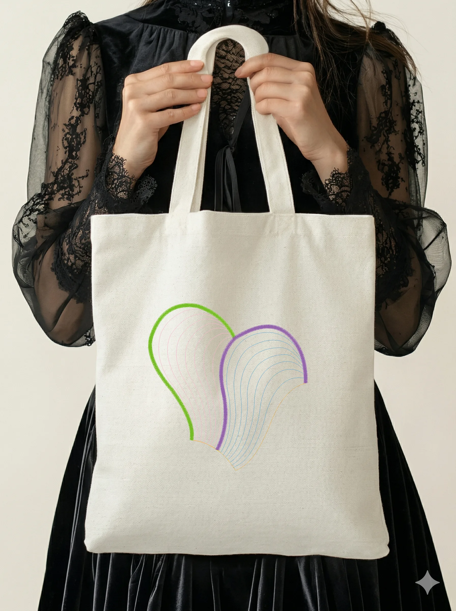 Стилизованное двойное сердце (миниатюра 5)