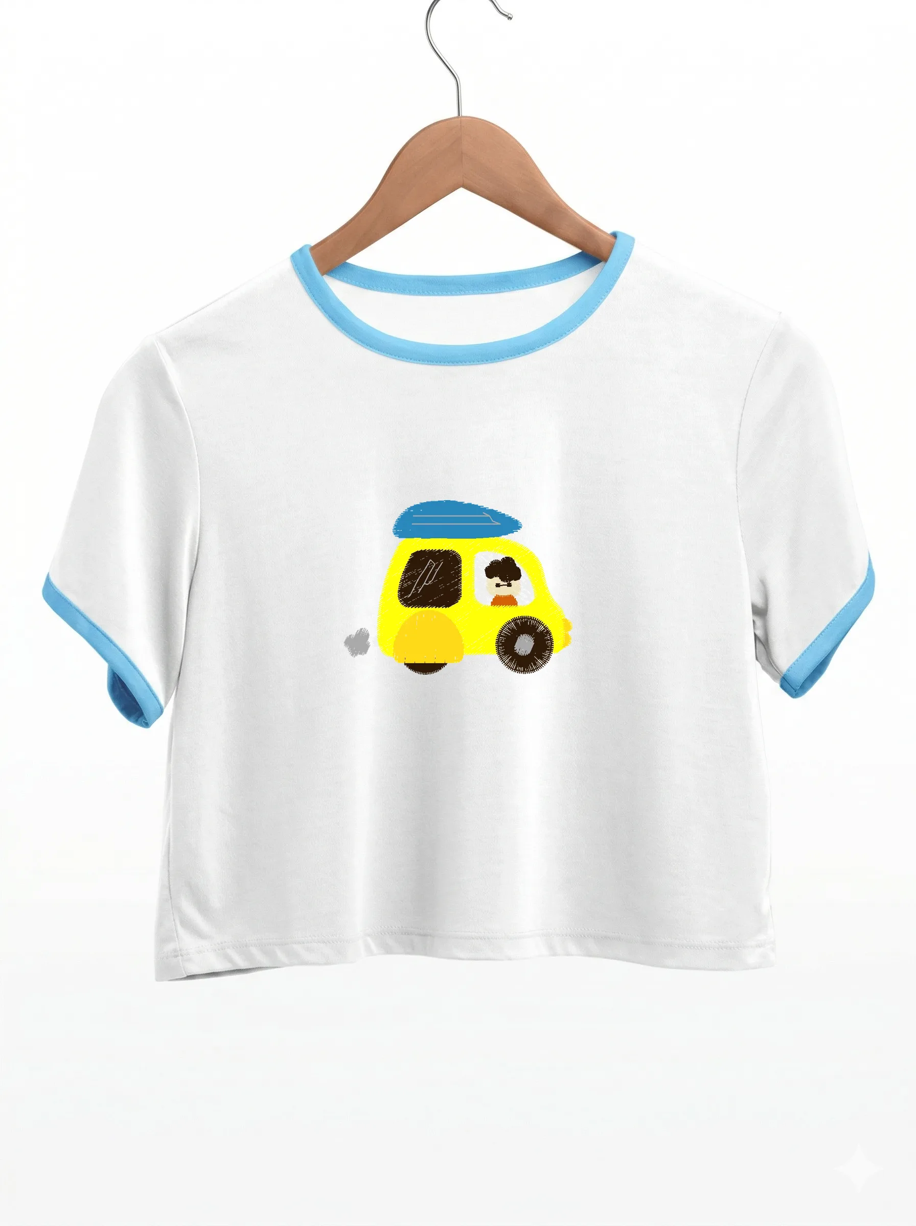 Веселый желтый автомобиль (миниатюра 9)