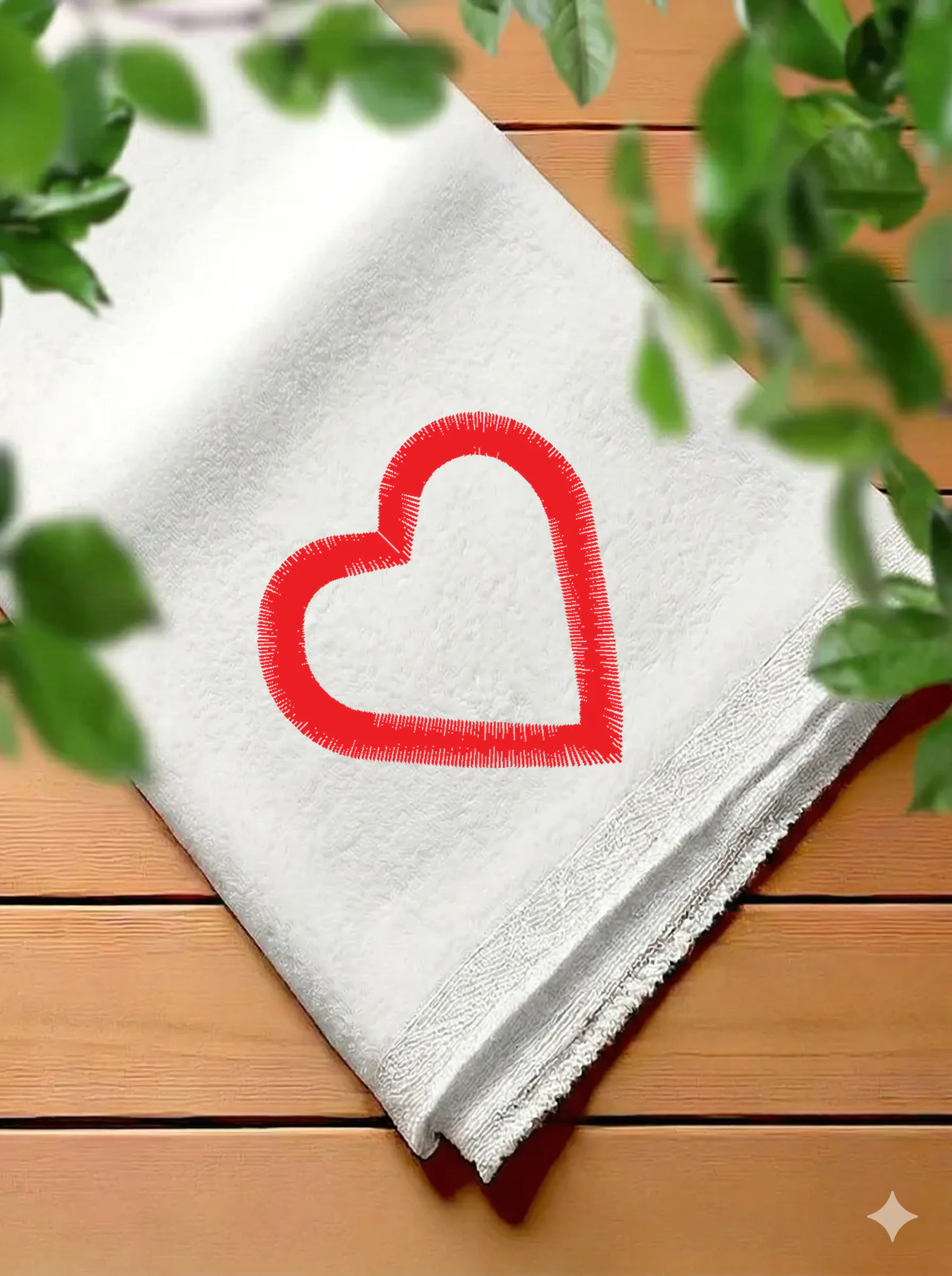 Декоративное красное сердце (миниатюра 7)