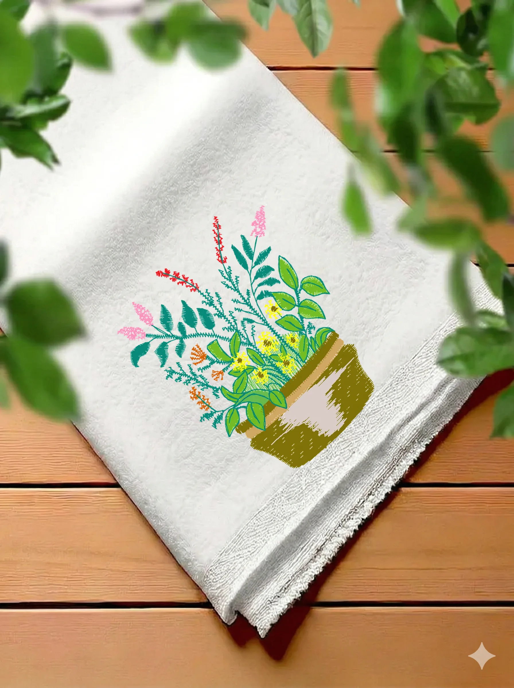 Корзина с полевыми цветами (миниатюра 7)