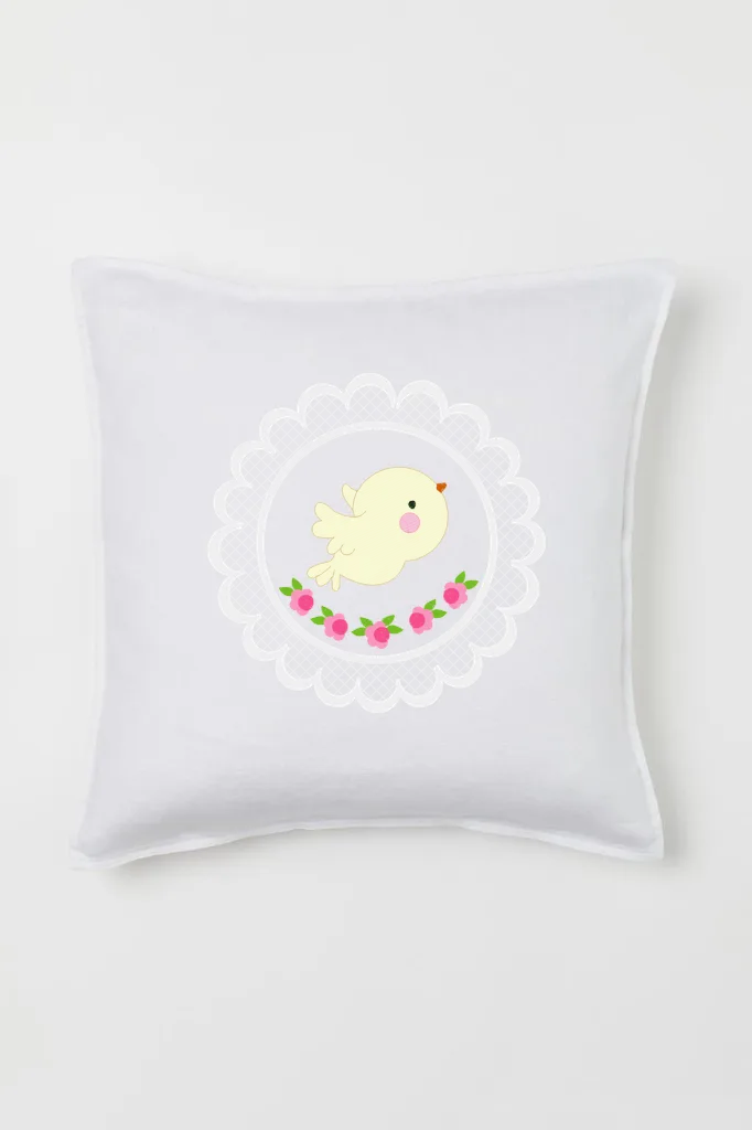 Птичка с розами (миниатюра 2)