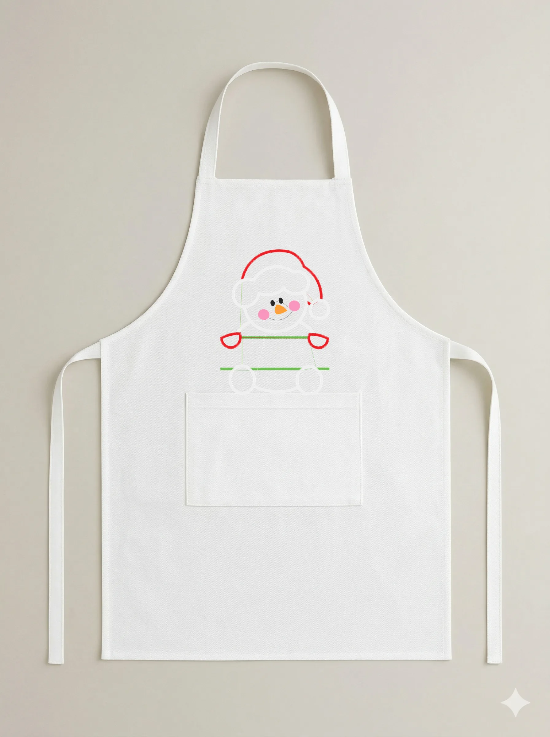 Милый новогодний снеговик (миниатюра 6)
