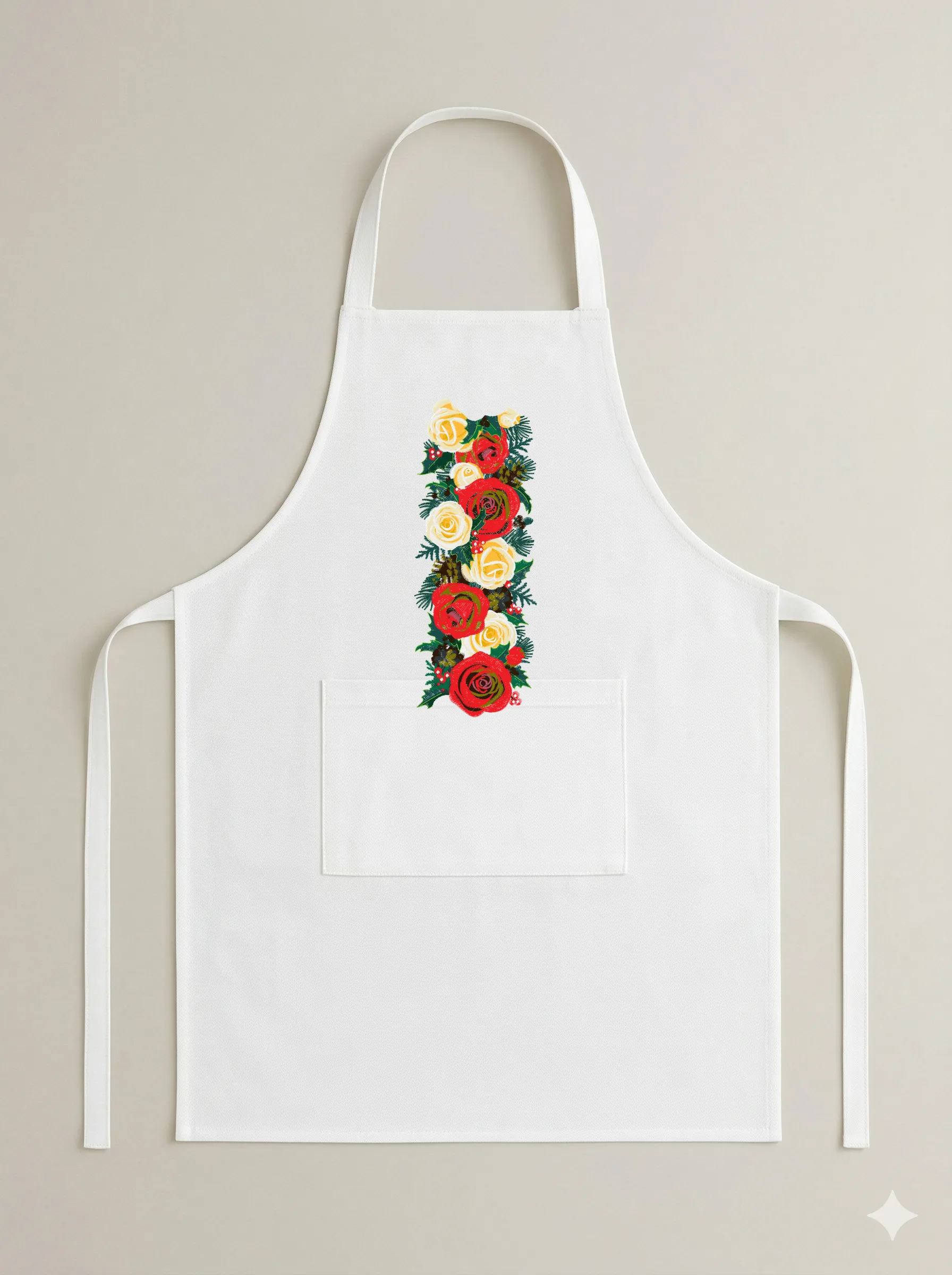 Рождественский бордюр с розами (миниатюра 6)