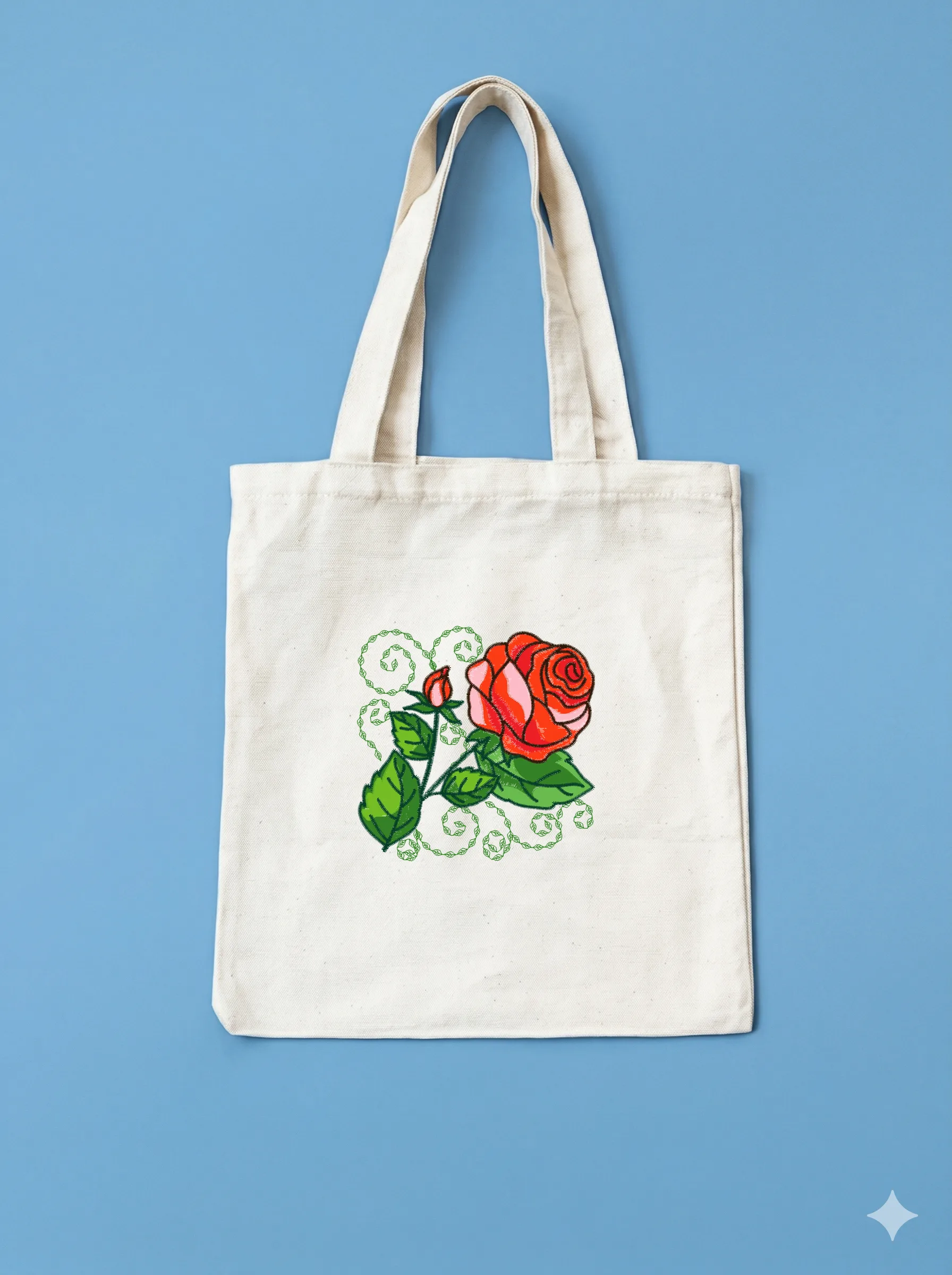 Алая роза с бутоном (миниатюра 10)