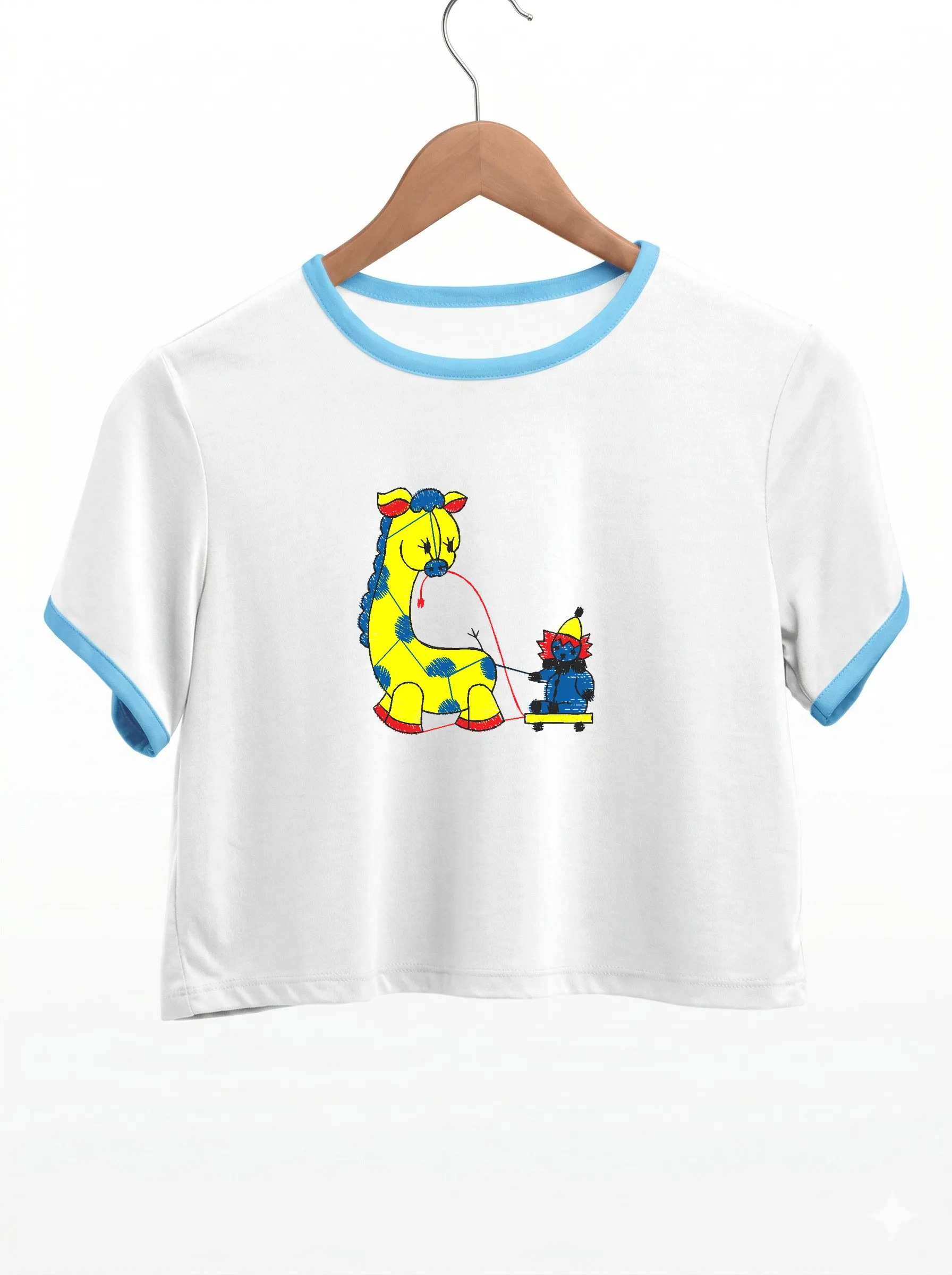 Жираф с игрушкой (миниатюра 9)