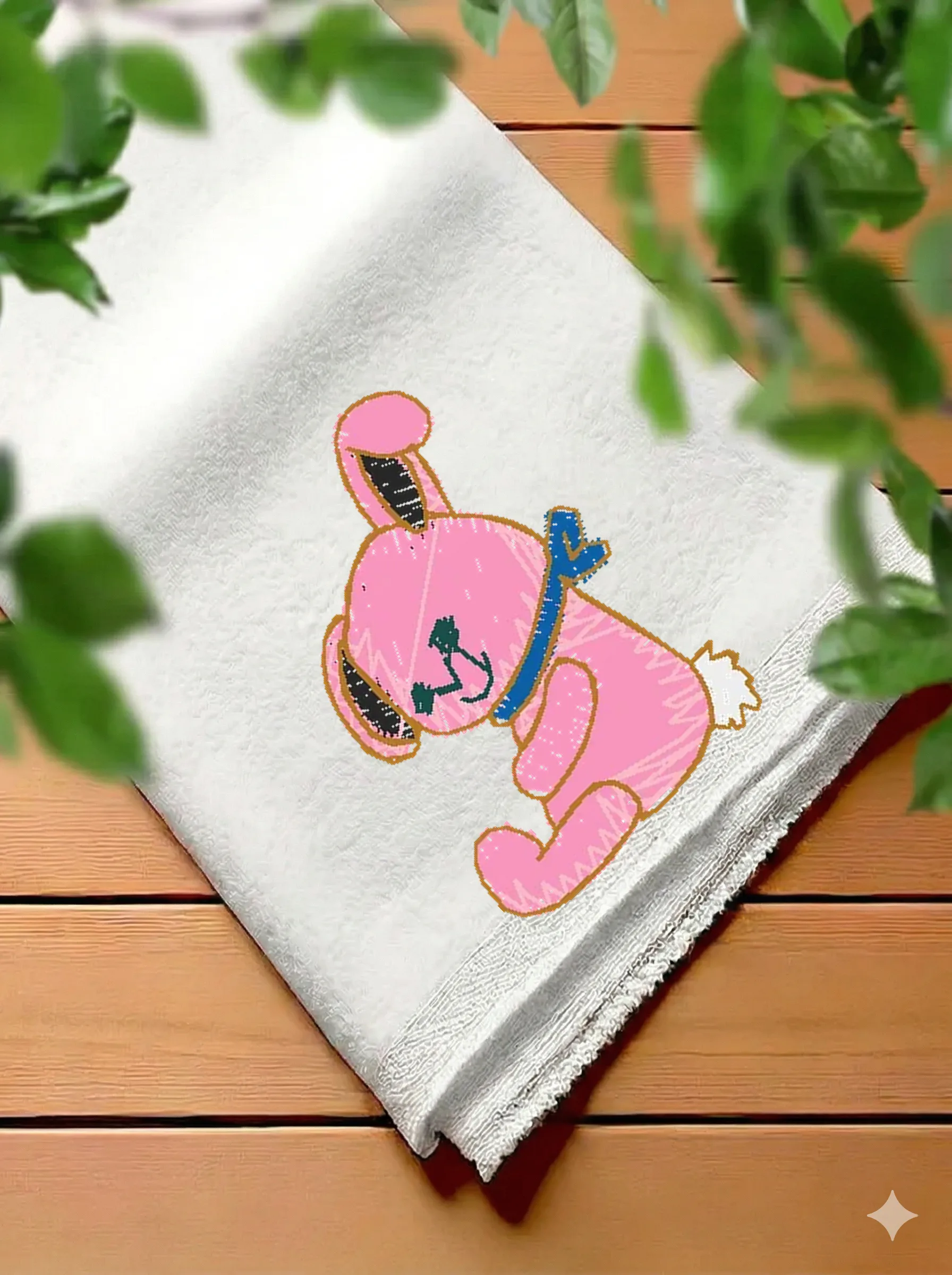 Милый розовый зайчик (миниатюра 7)