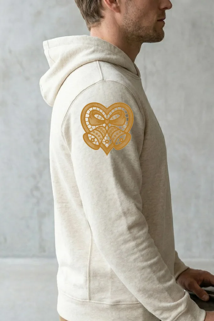 Кружевное сердце с колокольчиками (миниатюра 3)