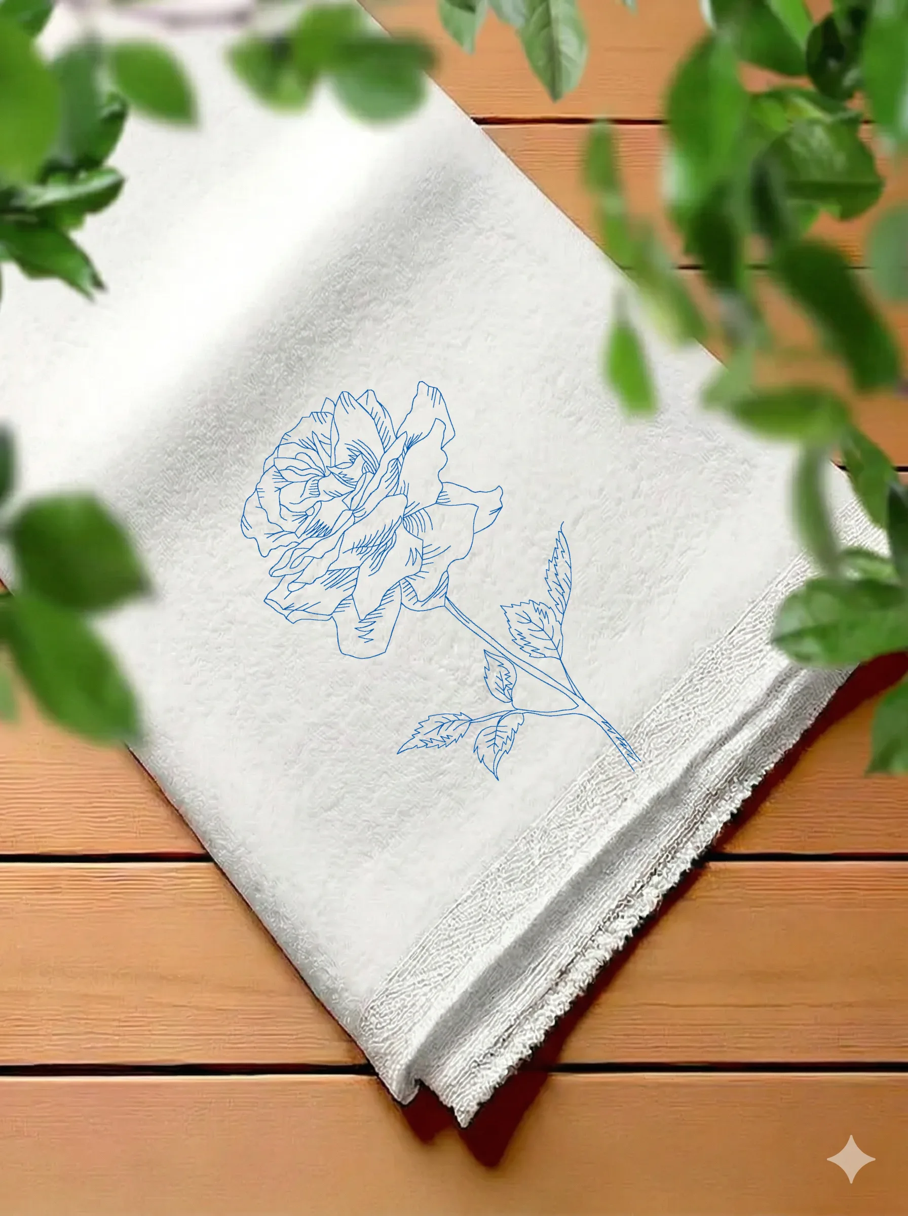 Винтажный эскиз розы (миниатюра 7)