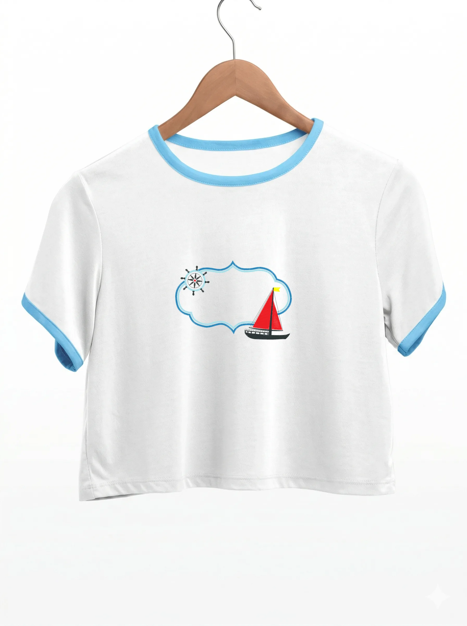 Морская рамка с парусником (миниатюра 9)