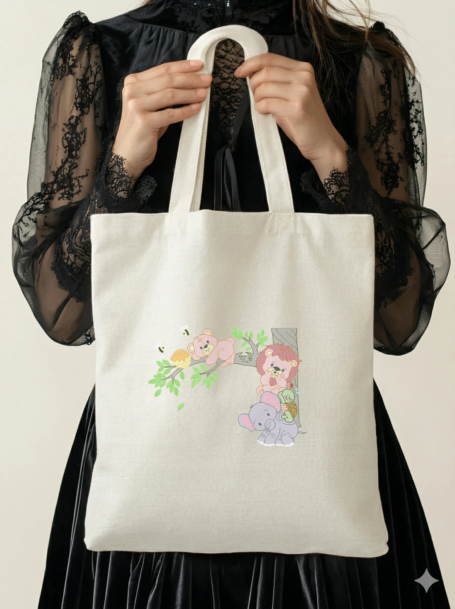 Дружные зверята на дереве (миниатюра 5)