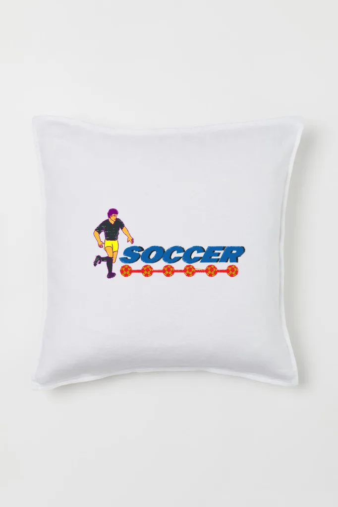 Футболист и надпись Soccer (миниатюра 2)