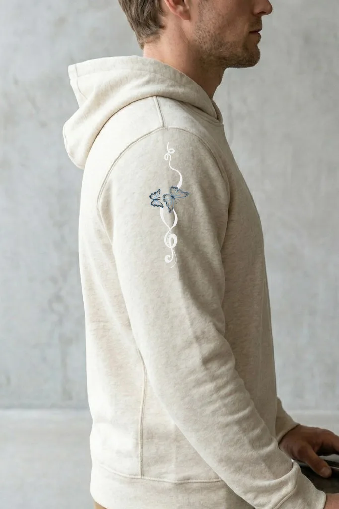 Музыкальный узор с бабочками (миниатюра 3)
