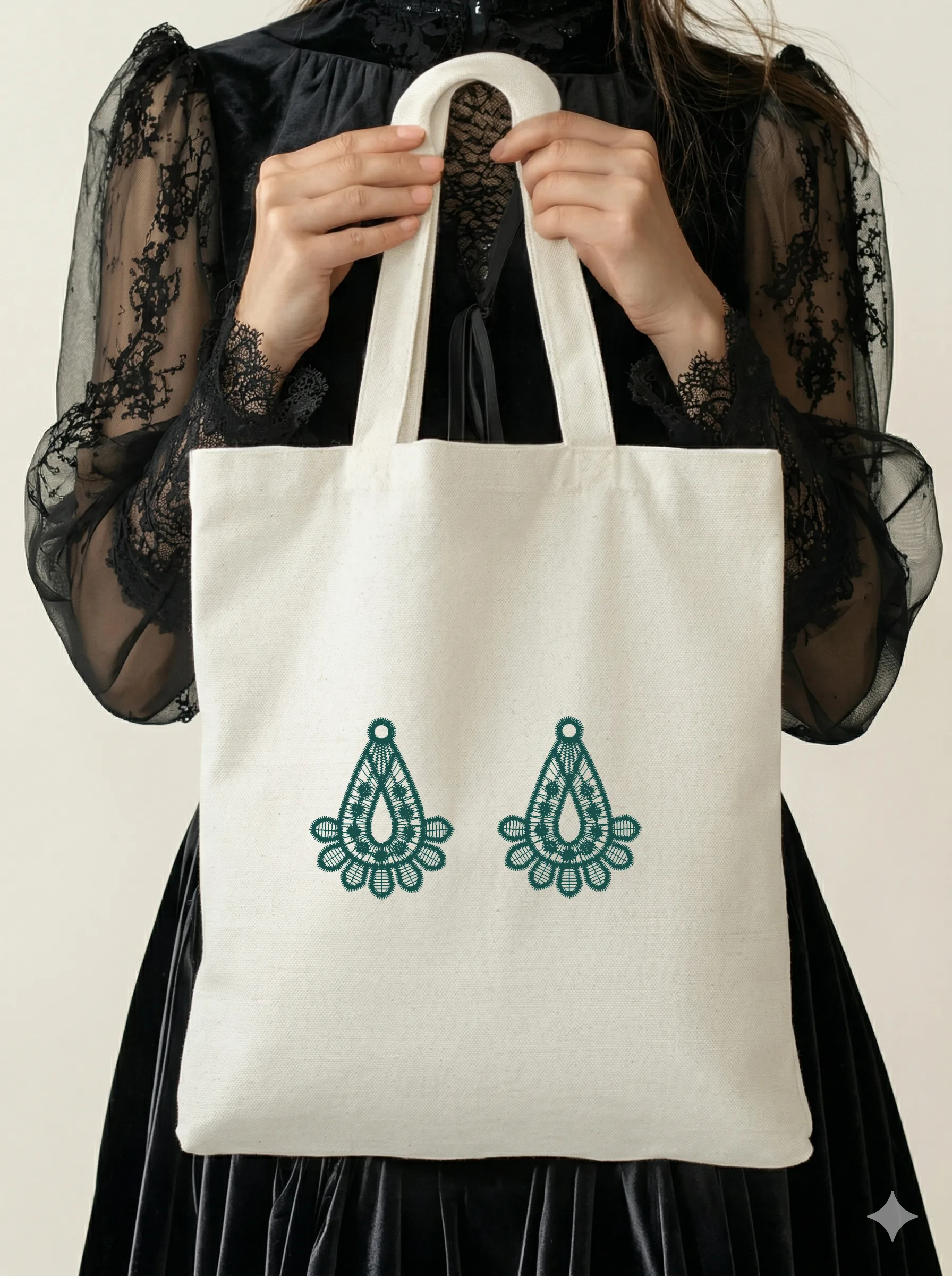 Ажурные сережки-капли (миниатюра 5)
