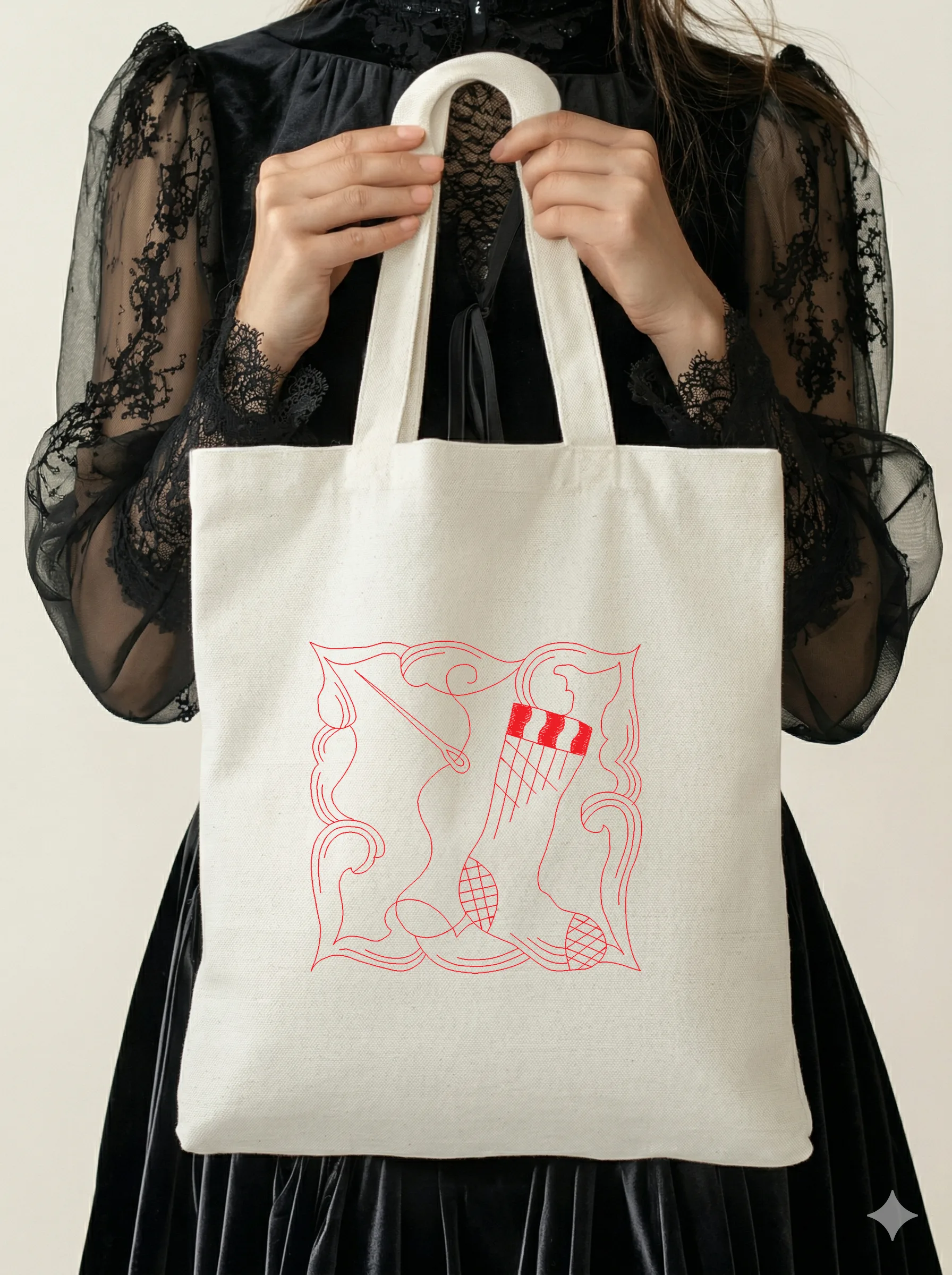 Винтажный носок с иглой (миниатюра 5)
