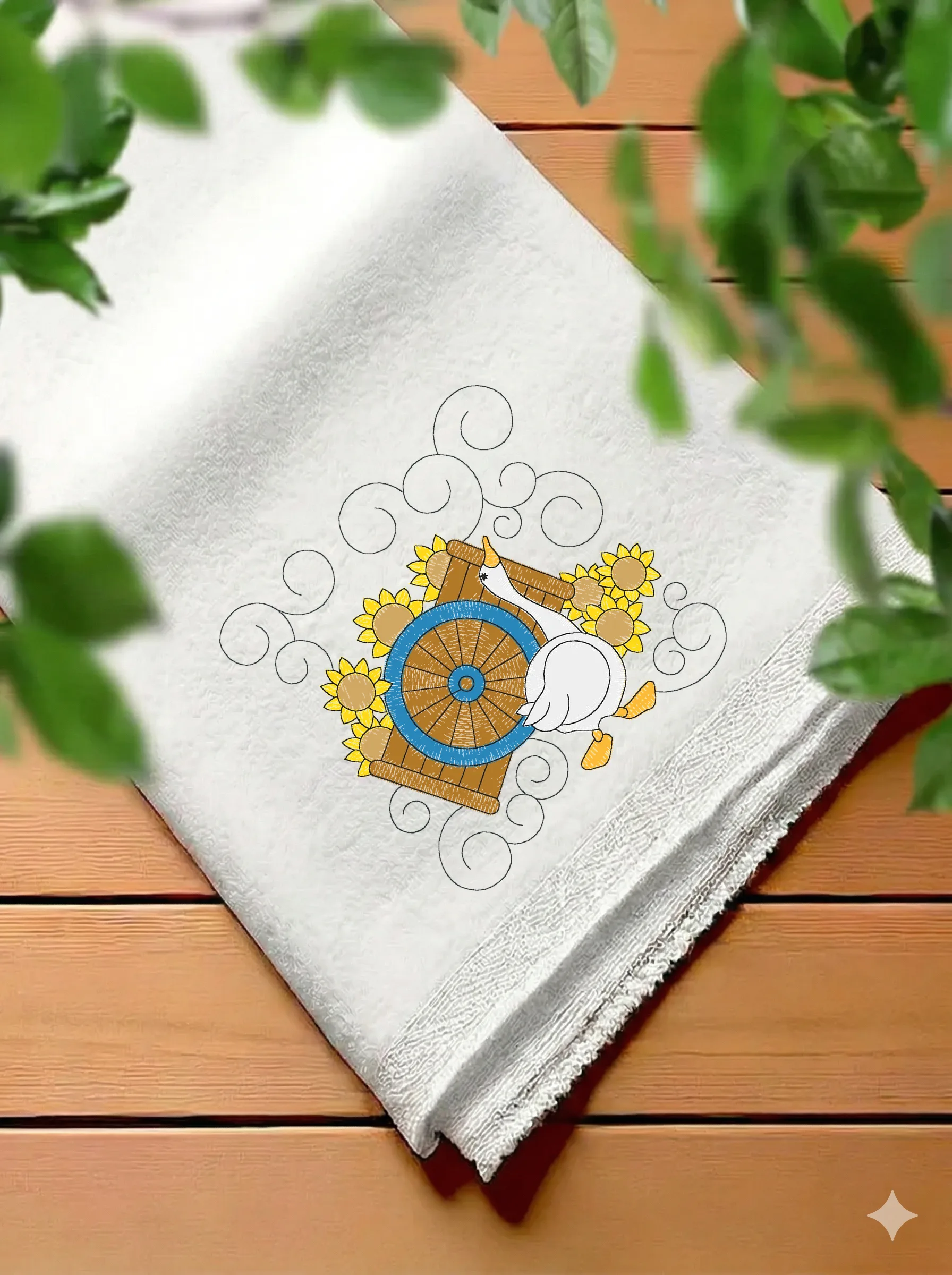 Гусь с подсолнухами (миниатюра 7)
