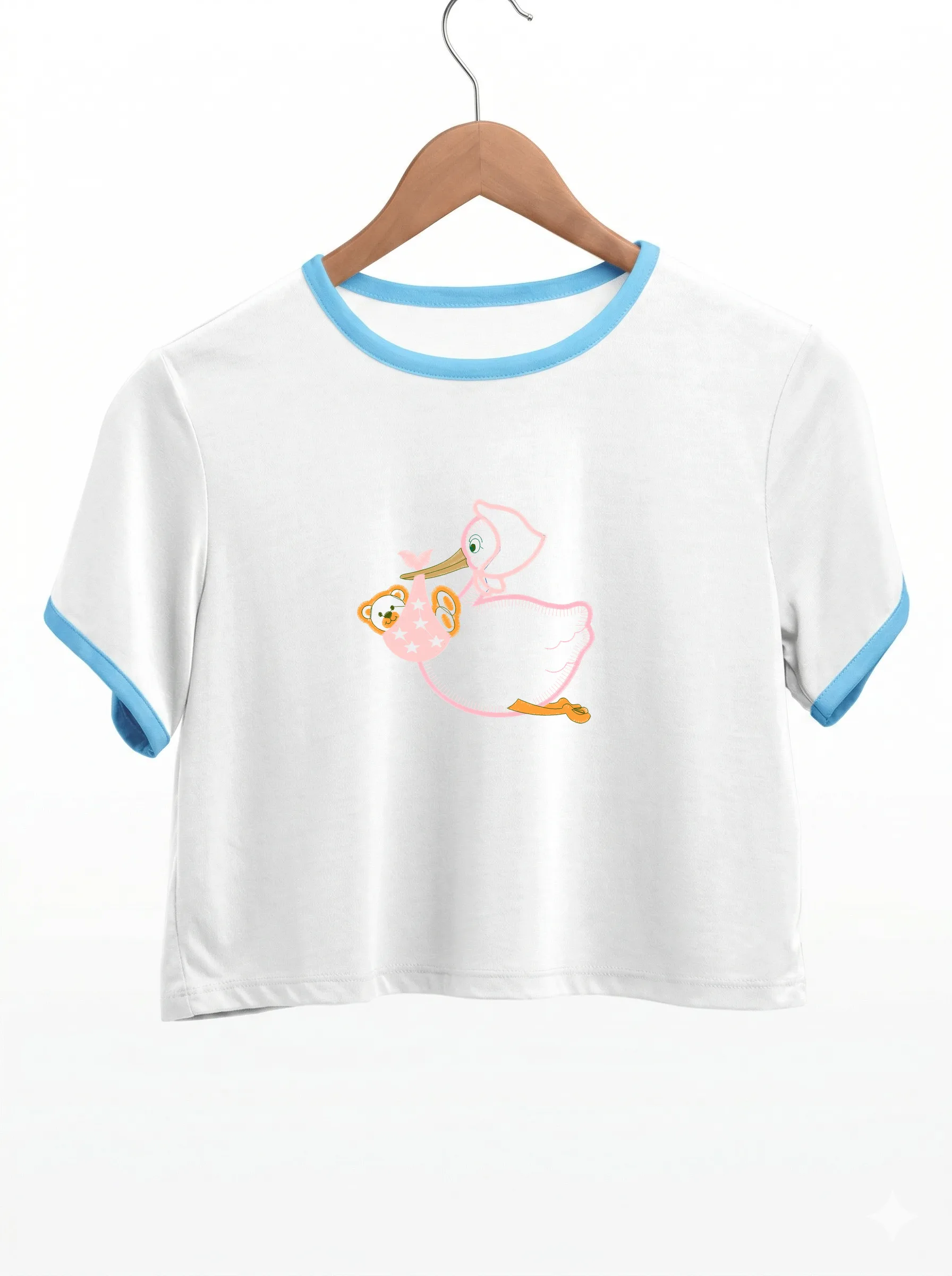 Аист с плюшевым мишкой (миниатюра 9)