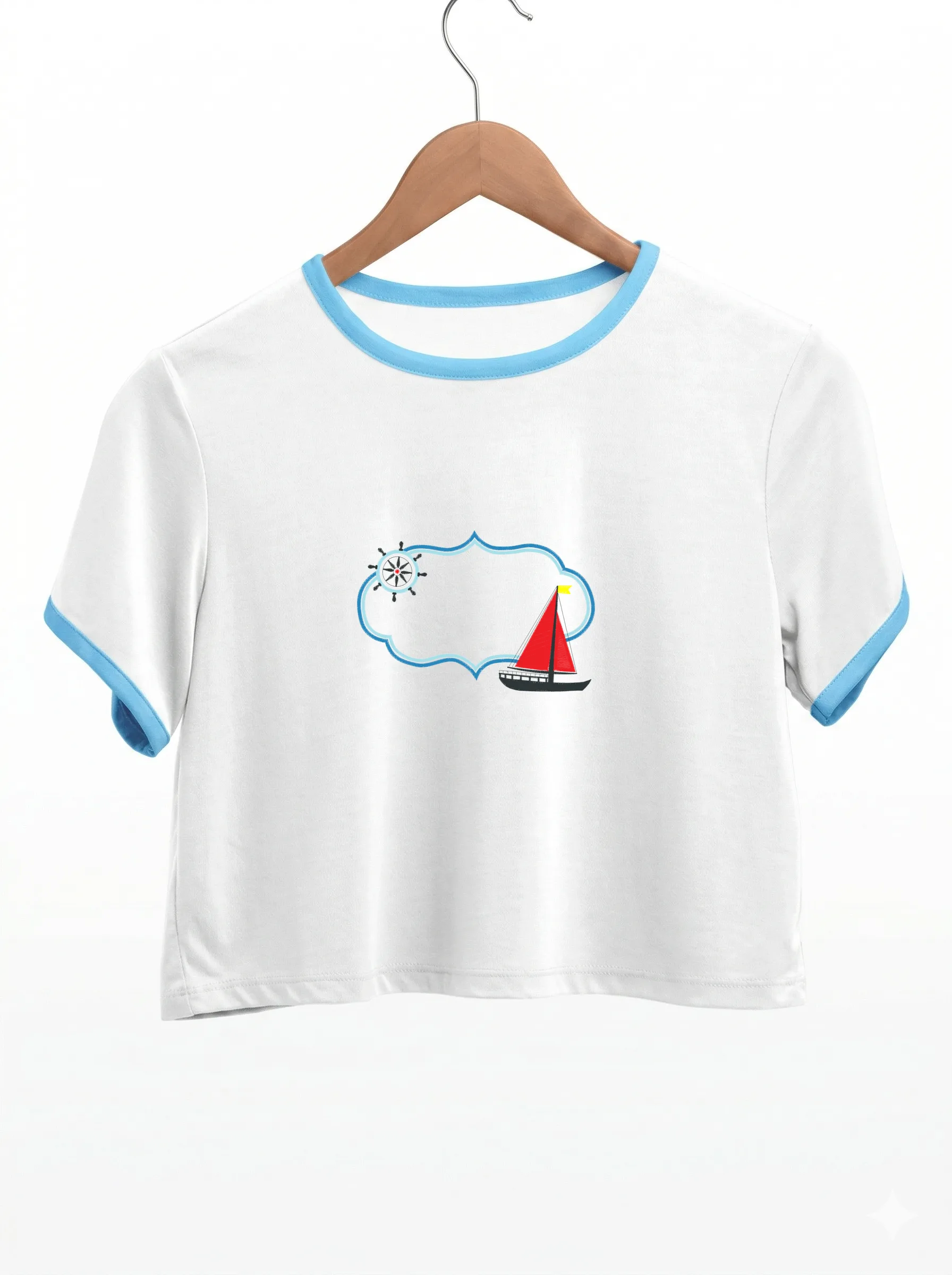 Морская рамка с парусником (миниатюра 9)