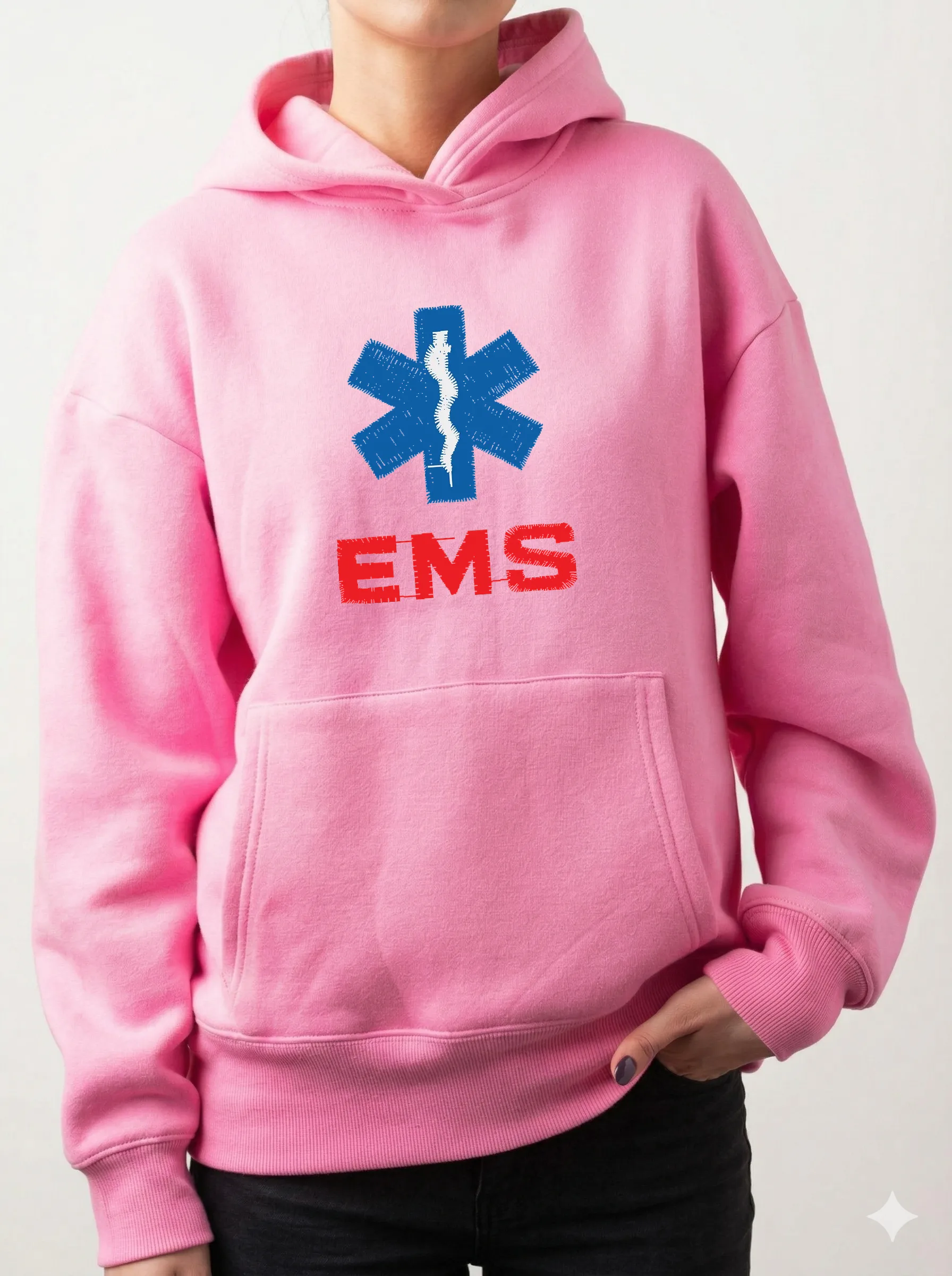 Дизайн машинной вышивки «Медицинская эмблема EMS» (41.8×51.4 мм) — вид 12