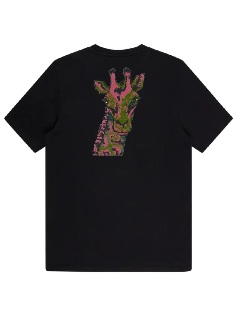Дизайн машинной вышивки «Красочный арт жираф» (58.1×95.9 мм) — вид 4