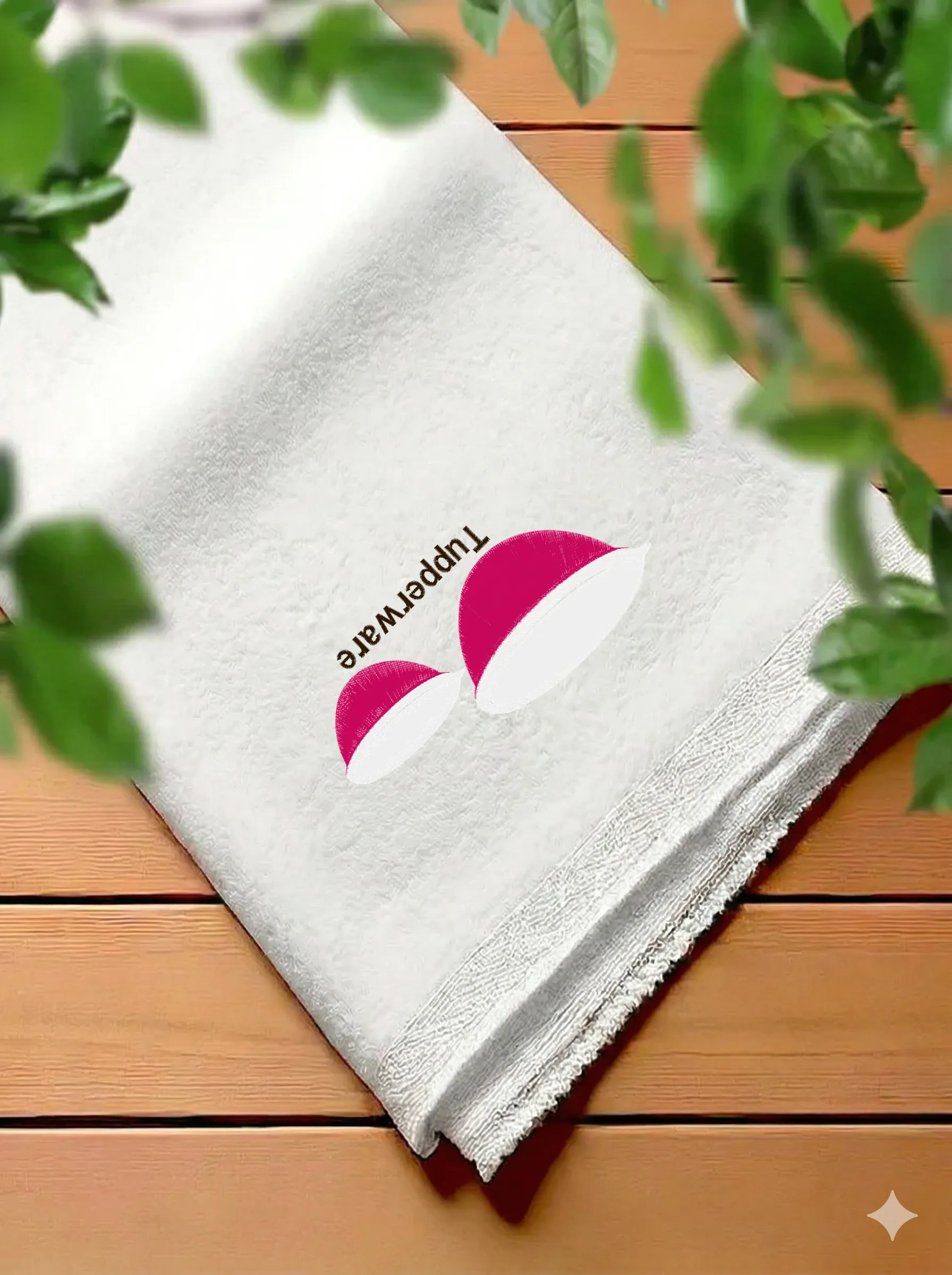 Дизайн машинной вышивки «Фирменный логотип Tupperware» (86.4×177.3 мм) — вид 7