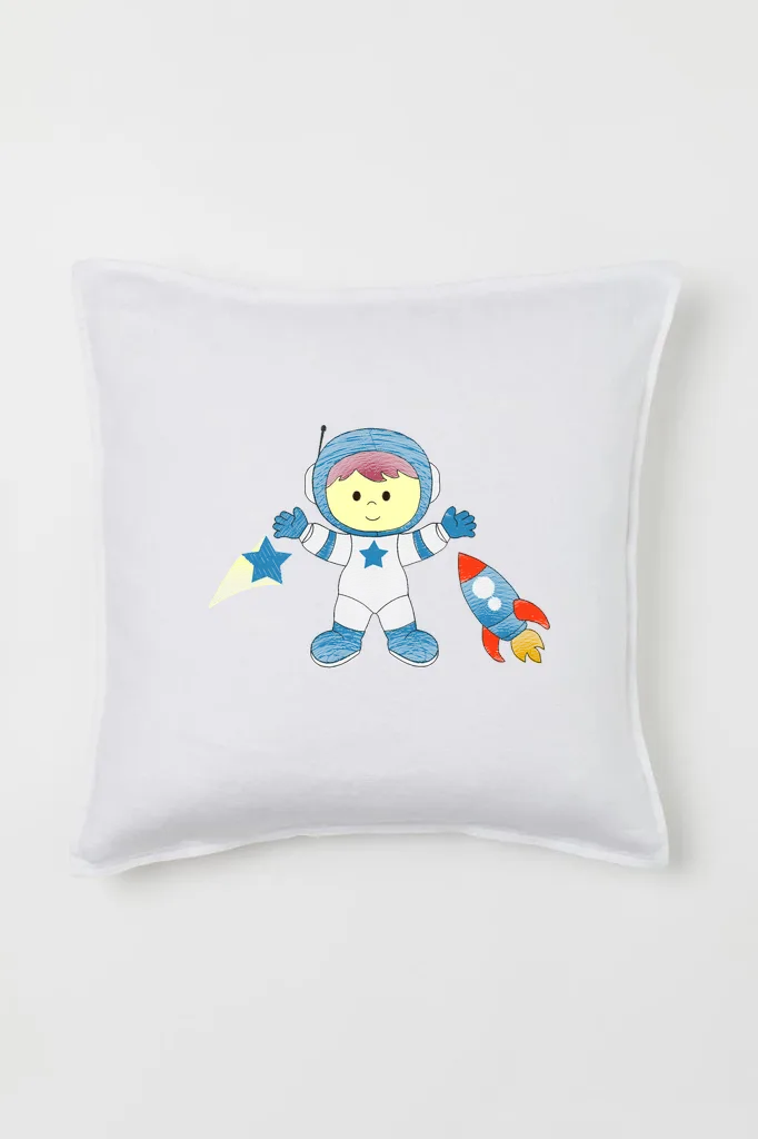 Дизайн машинной вышивки «Маленький космонавт» (85.4×120 мм) — вид 2