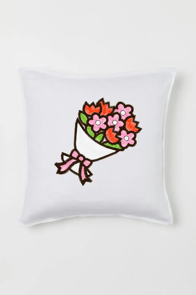 Дизайн машинной вышивки «Яркий праздничный букет» (57.8×58 мм) — вид 2