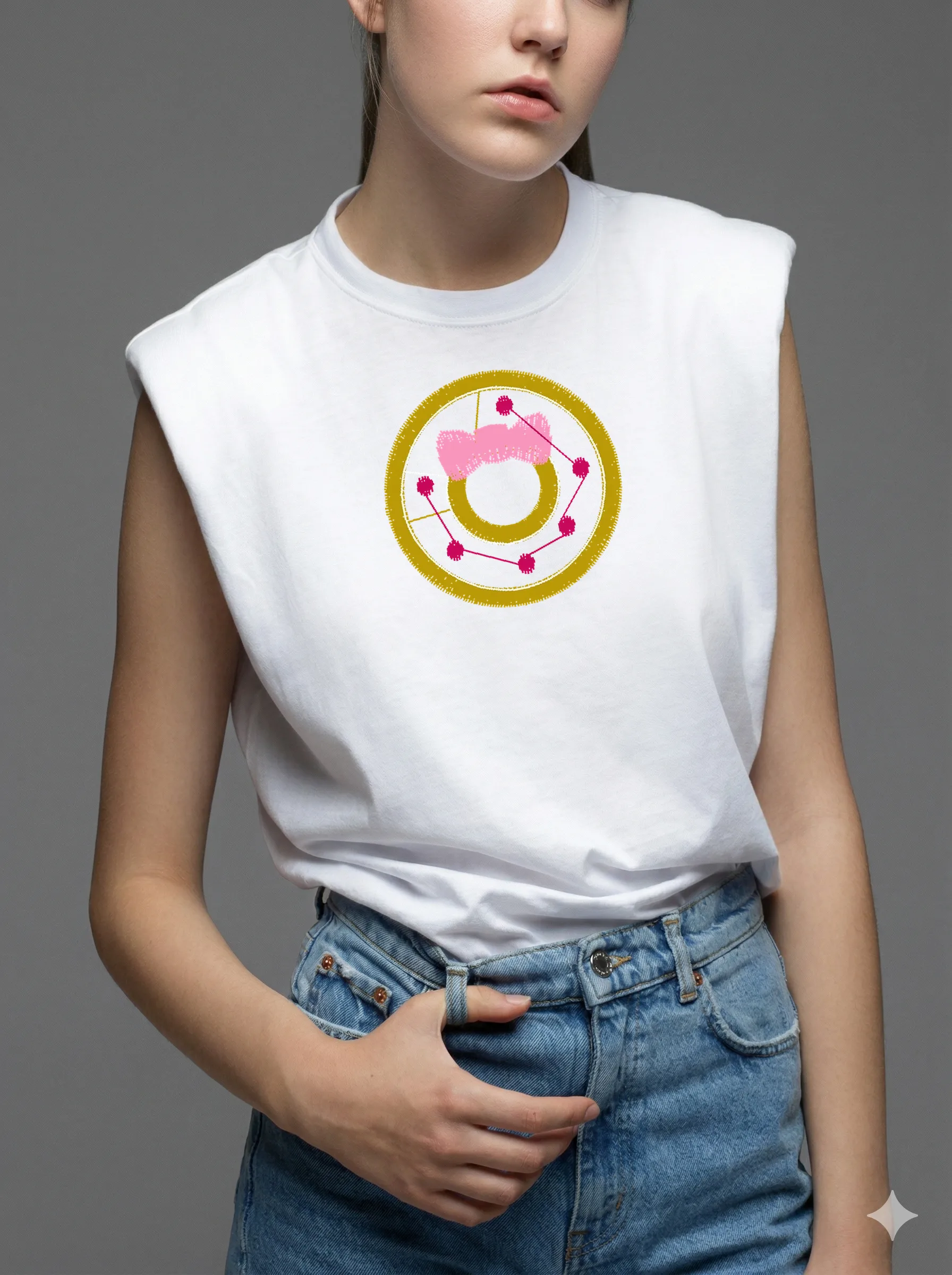 Дизайн машинной вышивки «Декоративная рамка с бантом» (36×36 мм) — вид 8